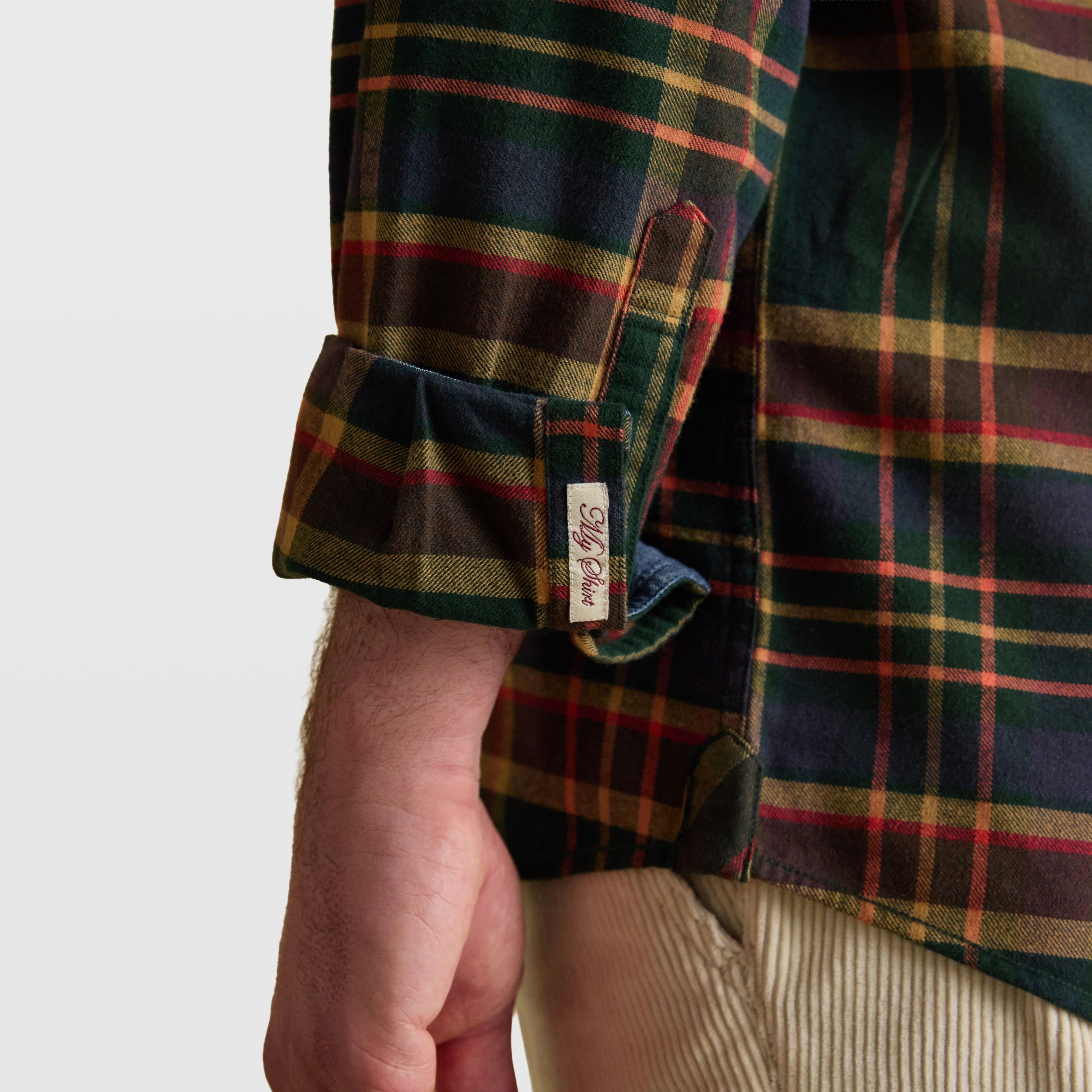 Men's Brushed Flannel Shirt - Image 6