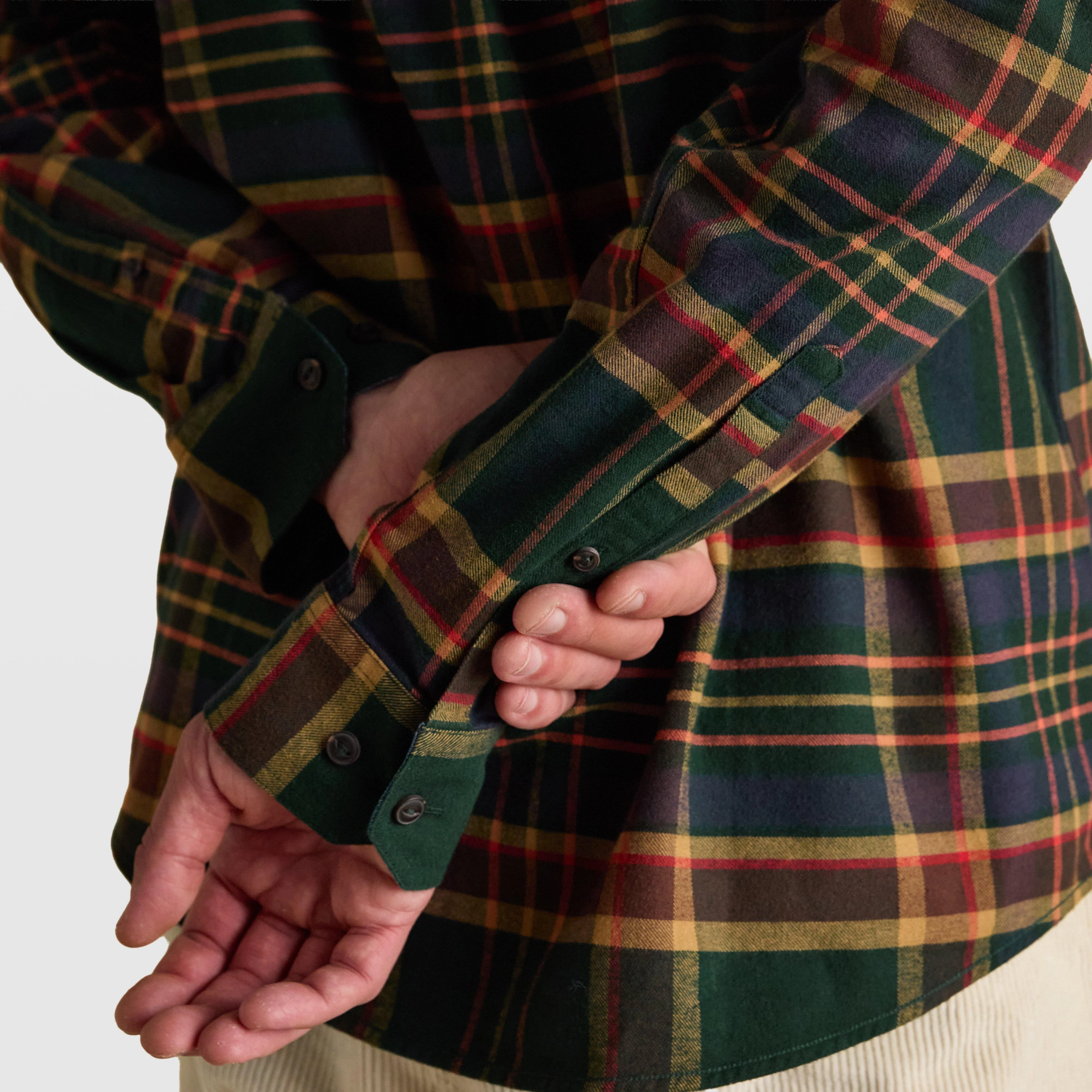 Men's Brushed Flannel Shirt - Image 7