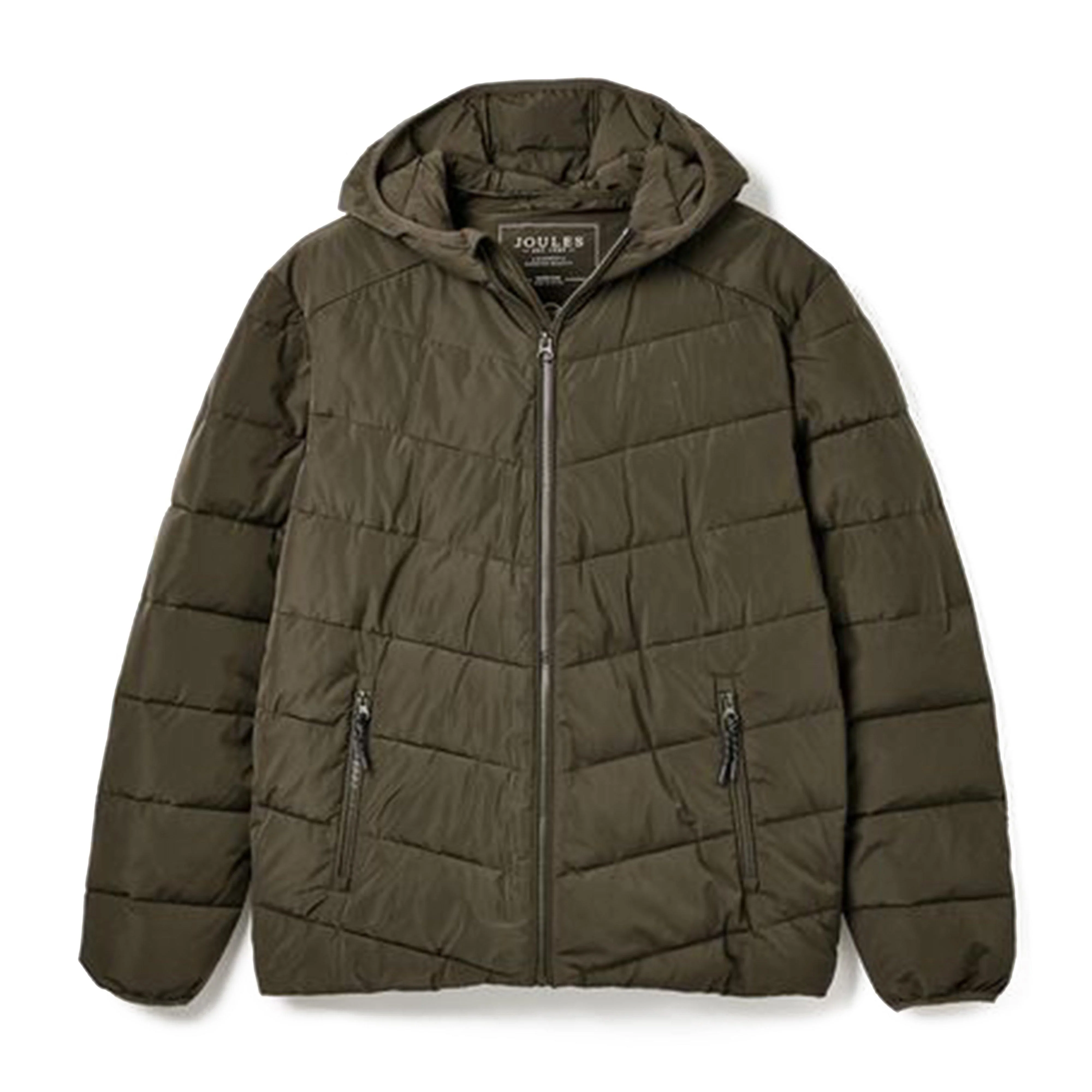 Mens Pearson Padded Shower Resistant Coat Green - Image 2