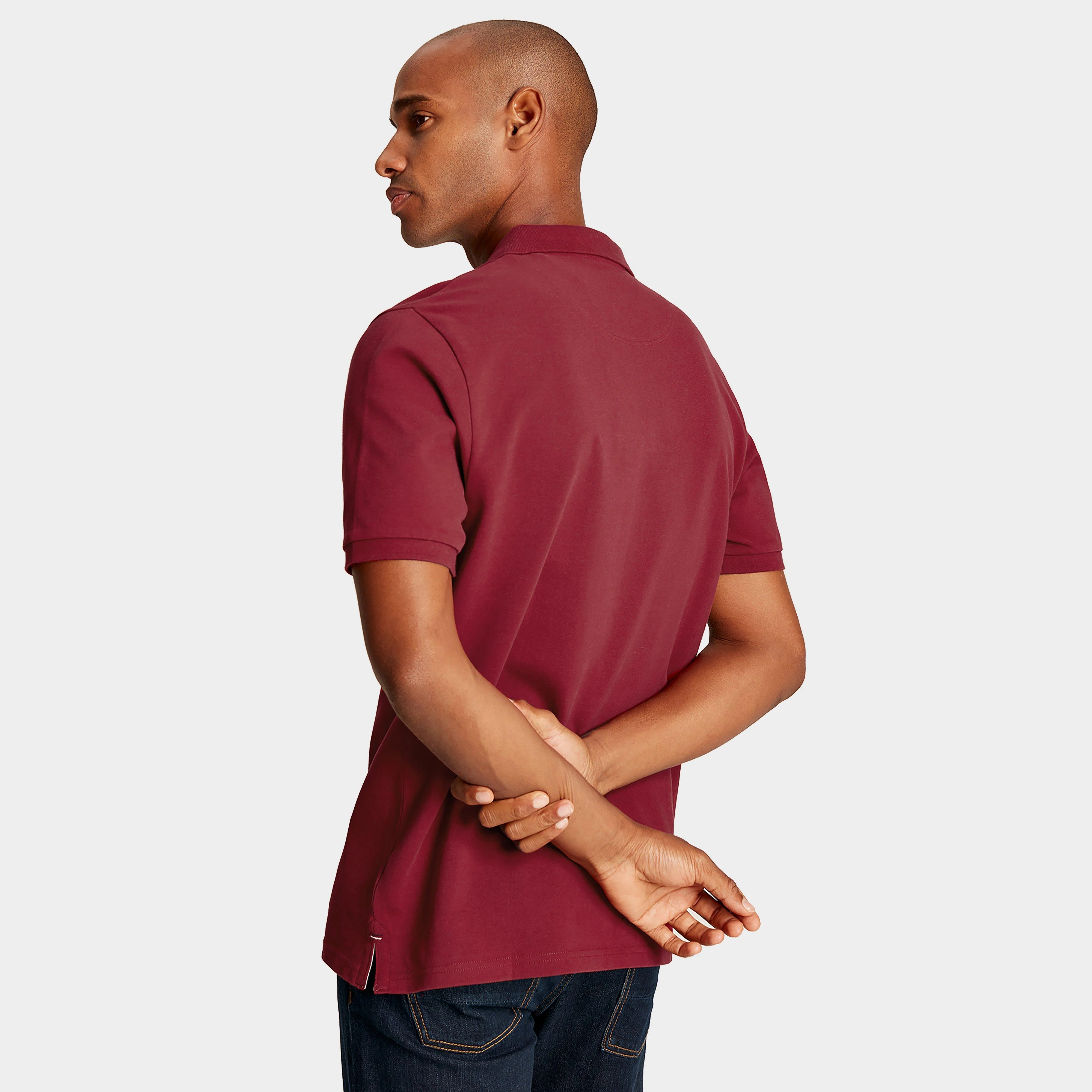 Mens Woody Polo Shirt Rhubarb - Image 2