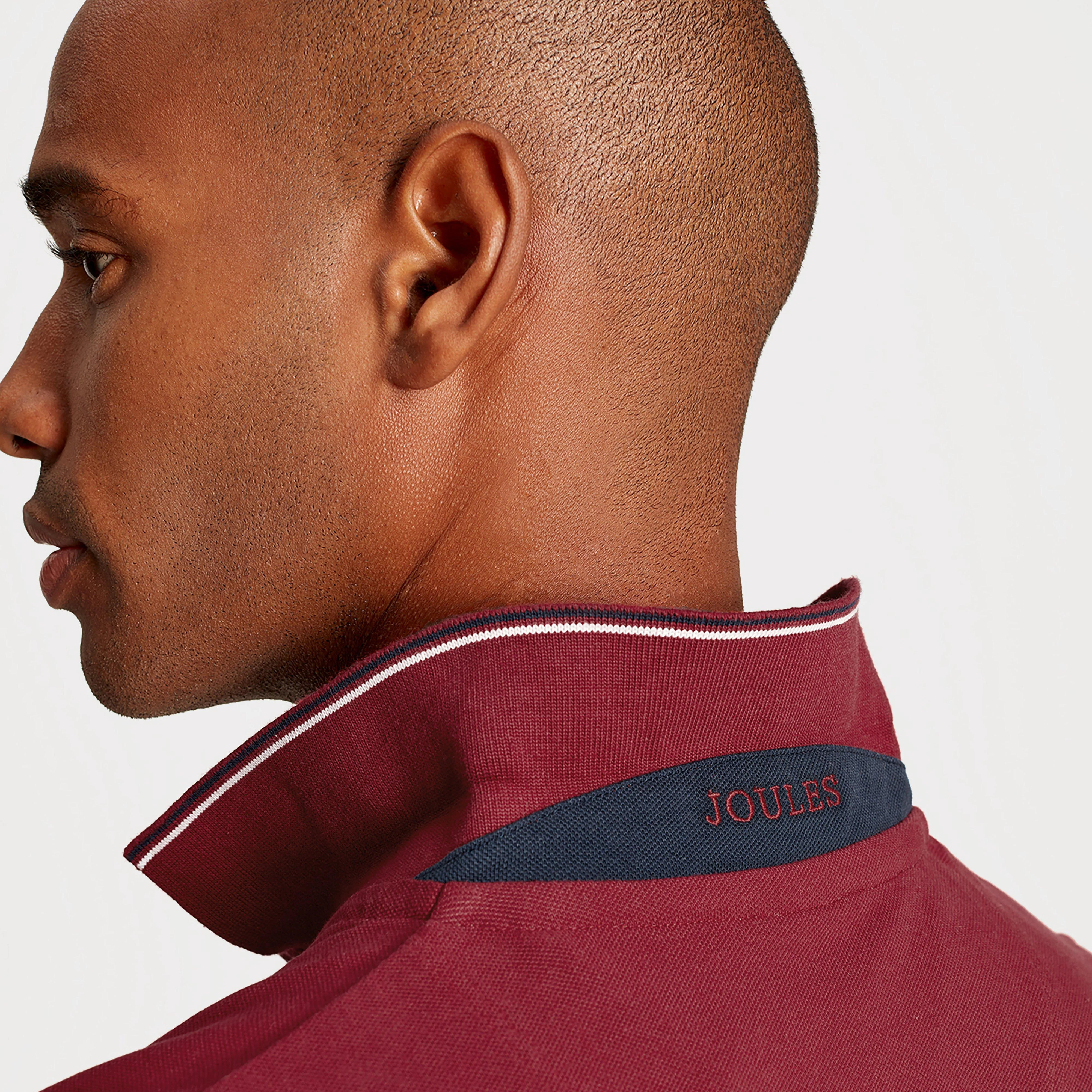 Mens Woody Polo Shirt Rhubarb - Image 5