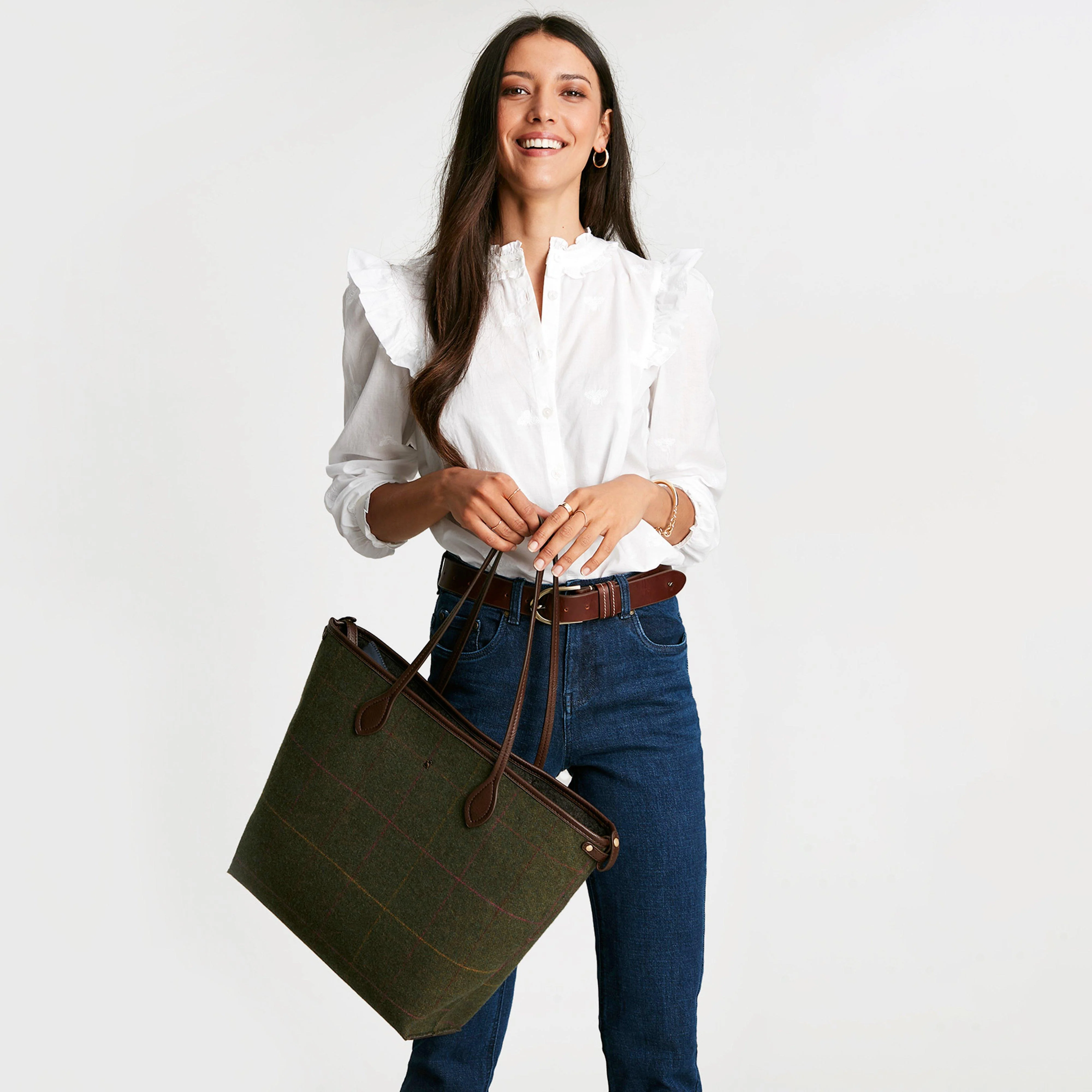 Women's Adeline Tote Green Alder Tweed - Image 6