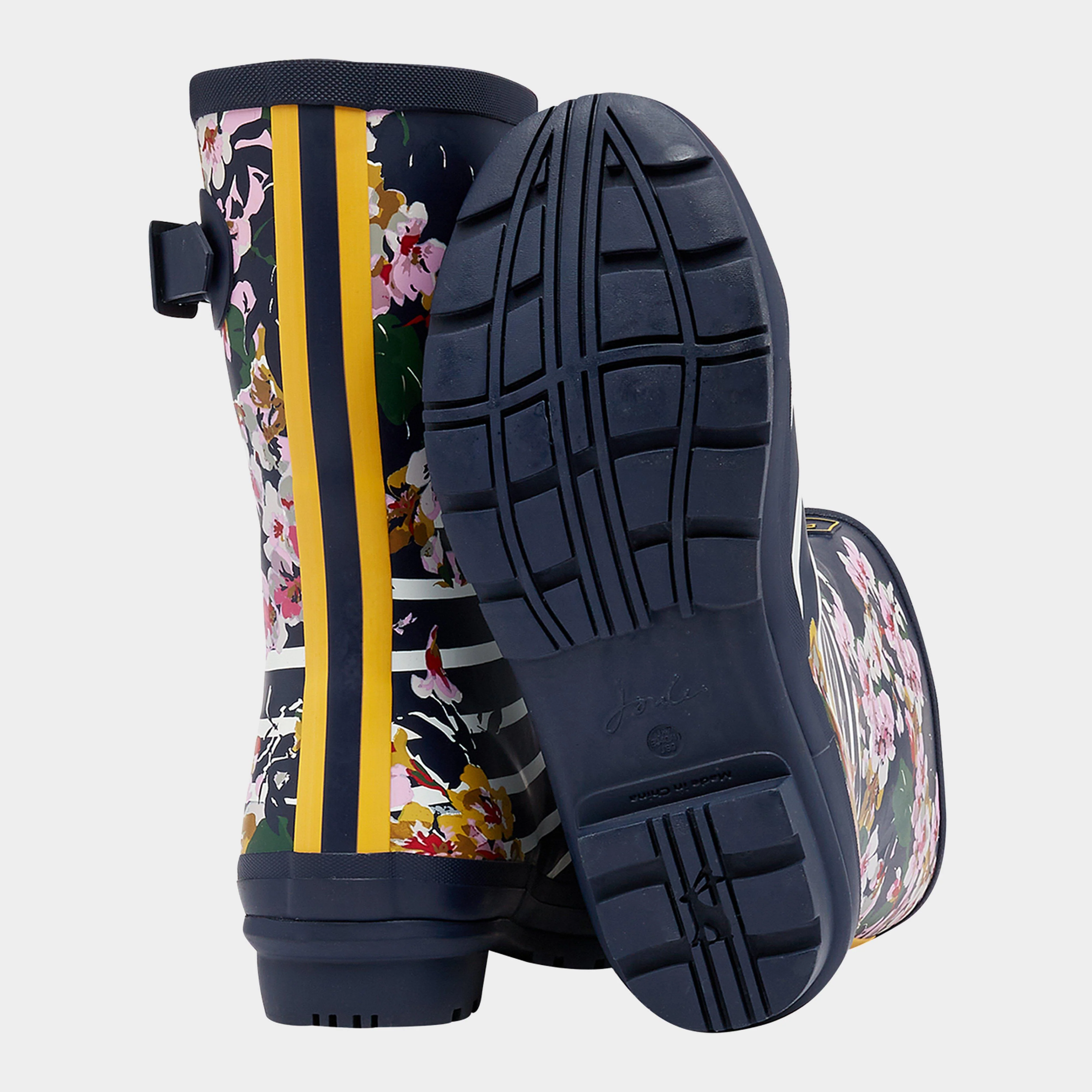 Womens Molly Welly Navy Floral Stripe - Image 6