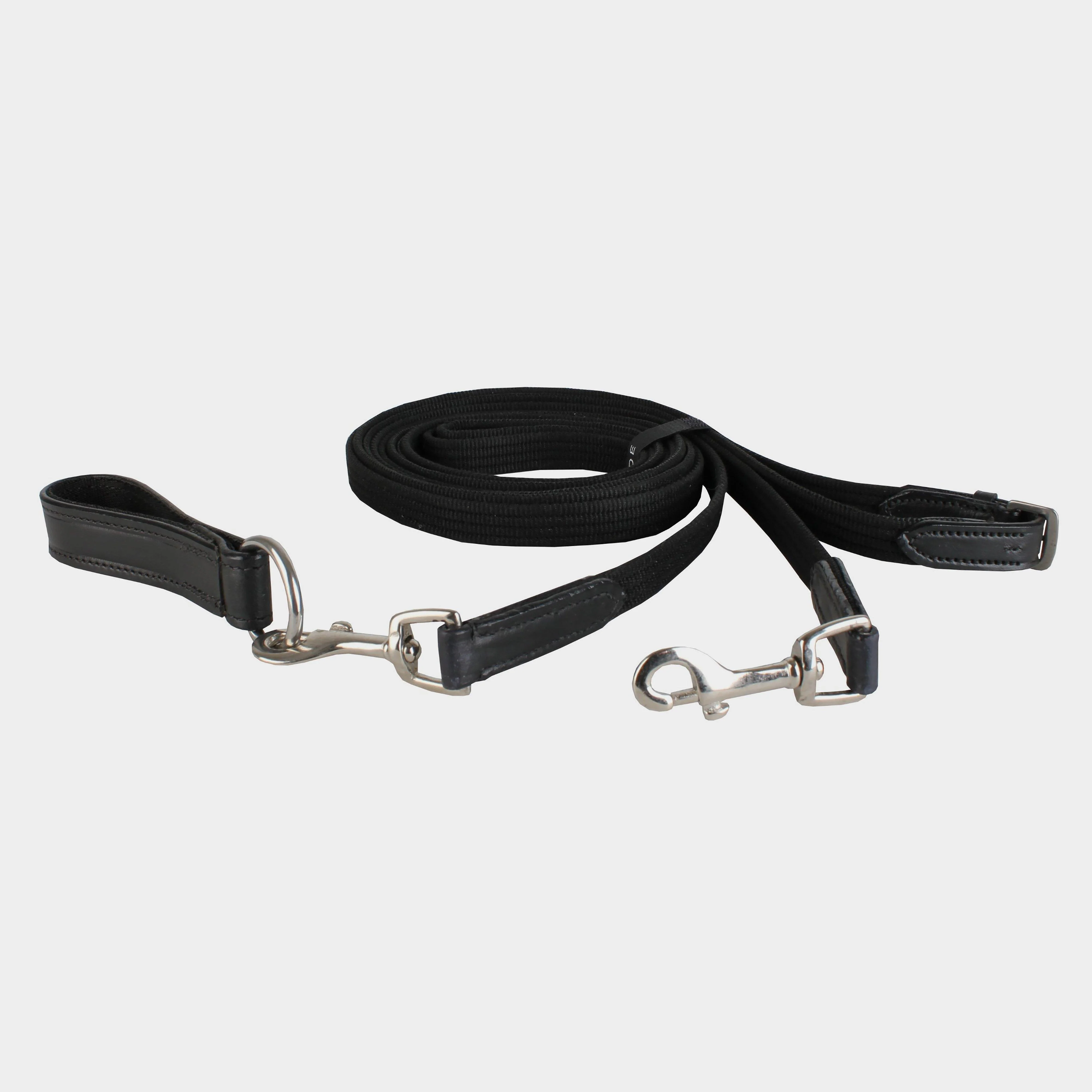 Webbed Draw Reins Black - Image 2