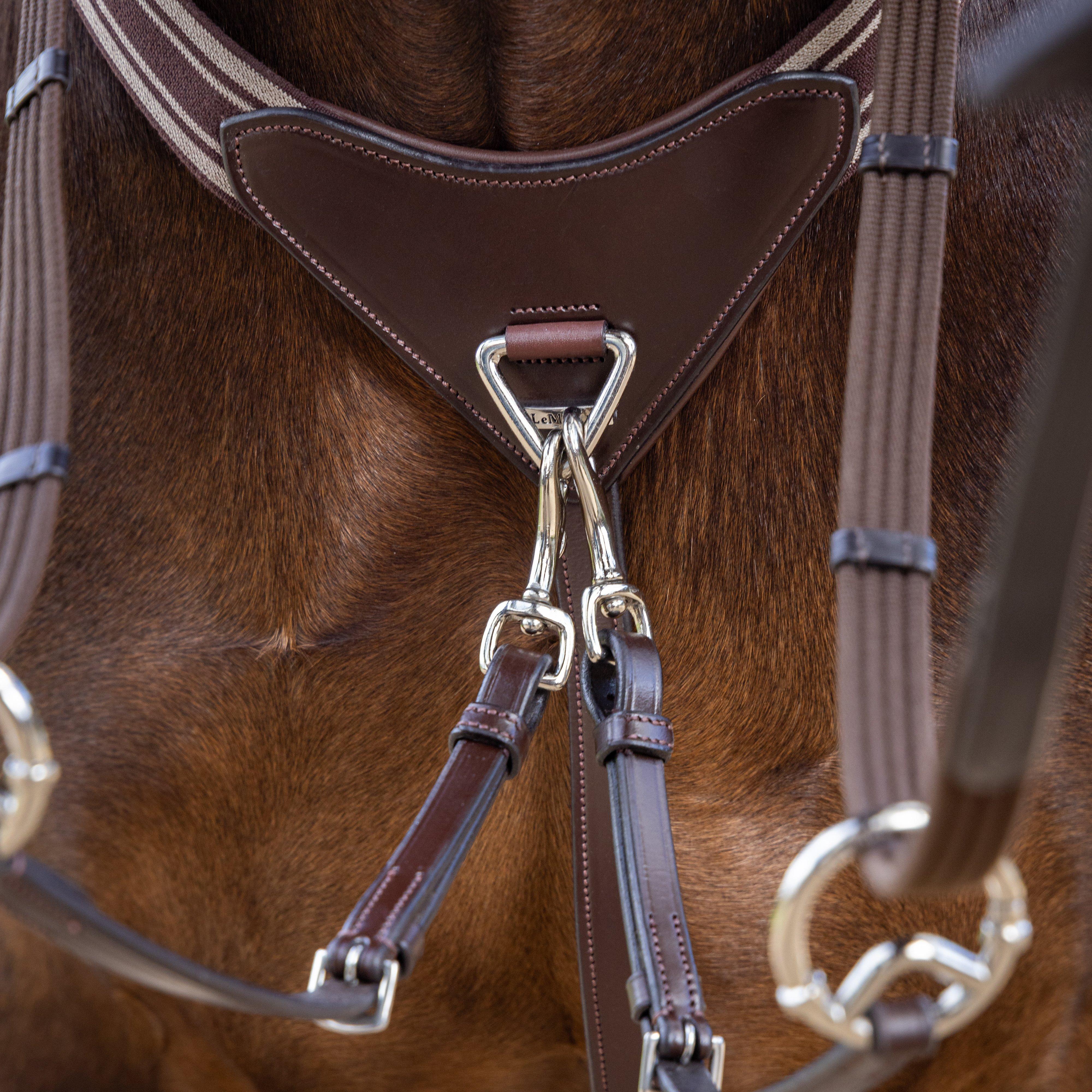 Arika Elasticated Breastplate Havana/Silver - Image 4