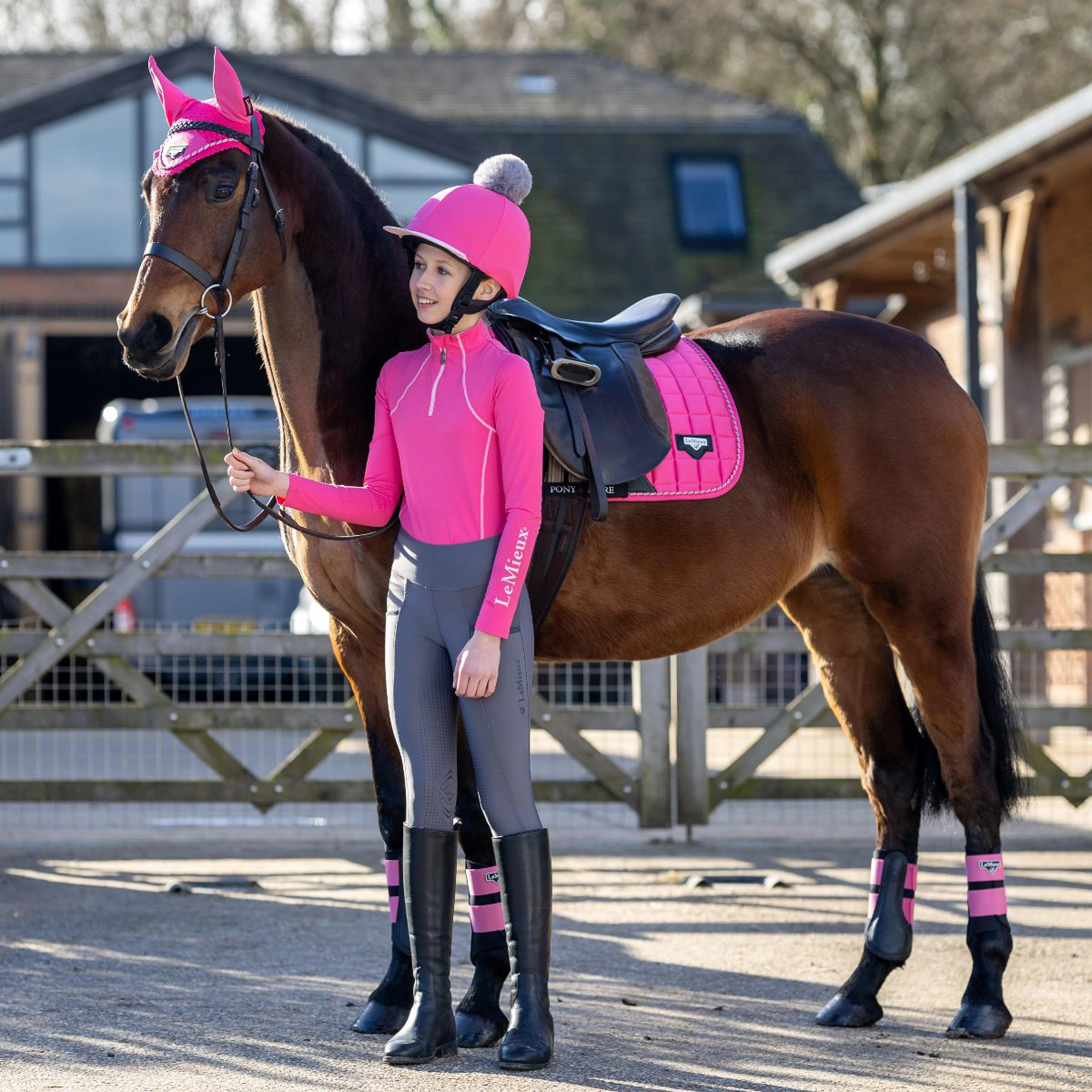 Junior Loire Dressage Pad Watermelon - Image 8