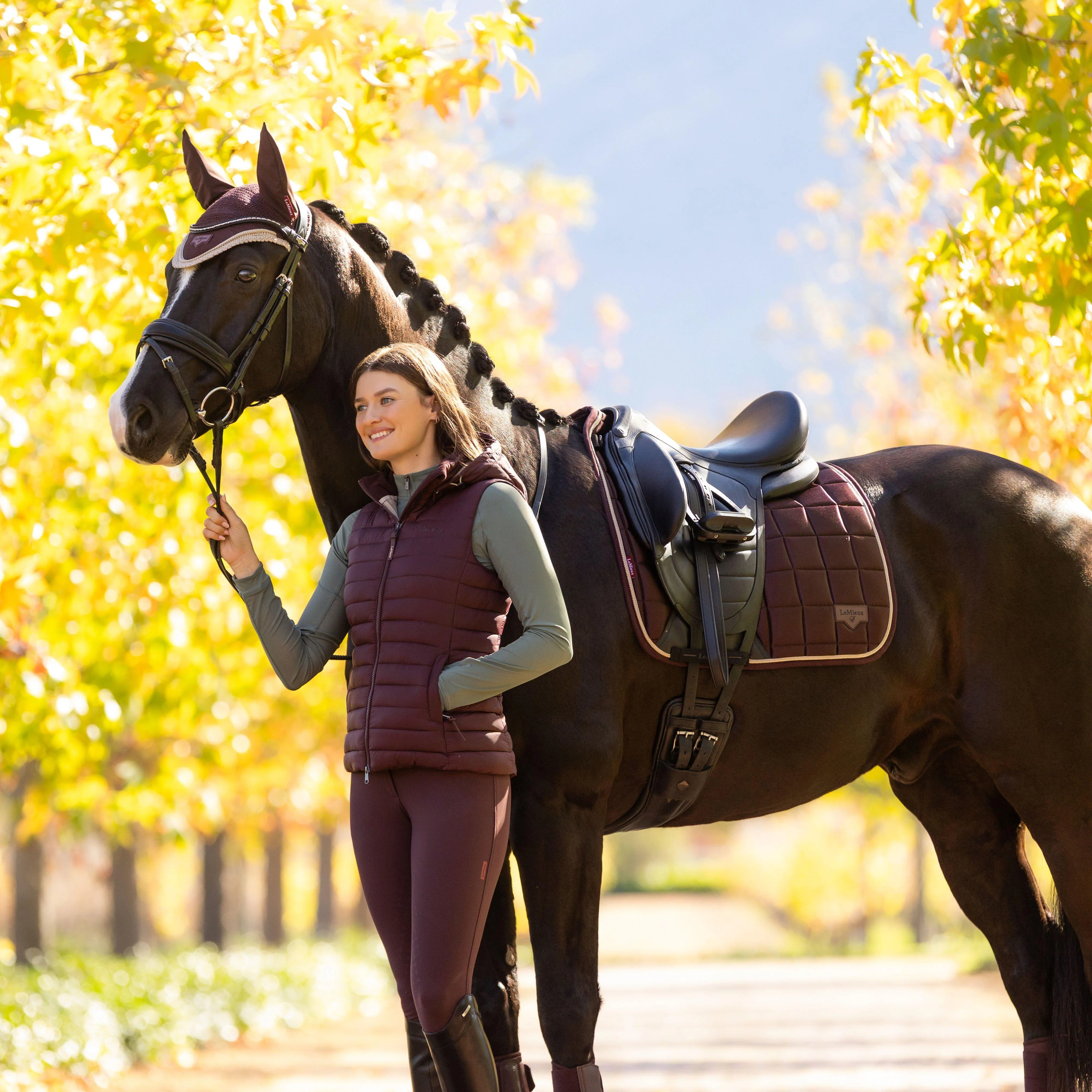 Loire Dressage Saddle Pad Damson - Image 4