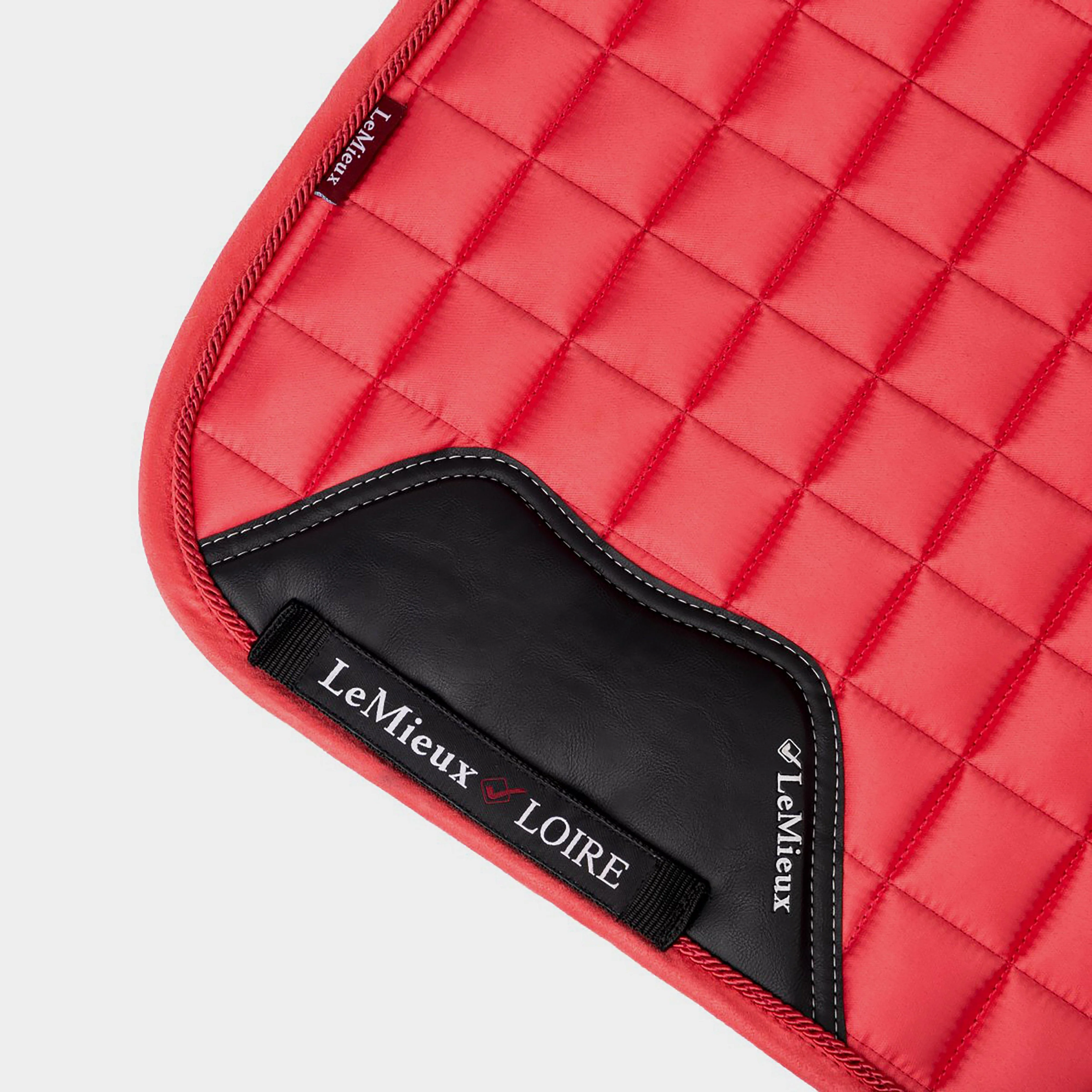 Loire Memory Satin Dressage Square Saddle Pad Papaya - Image 2