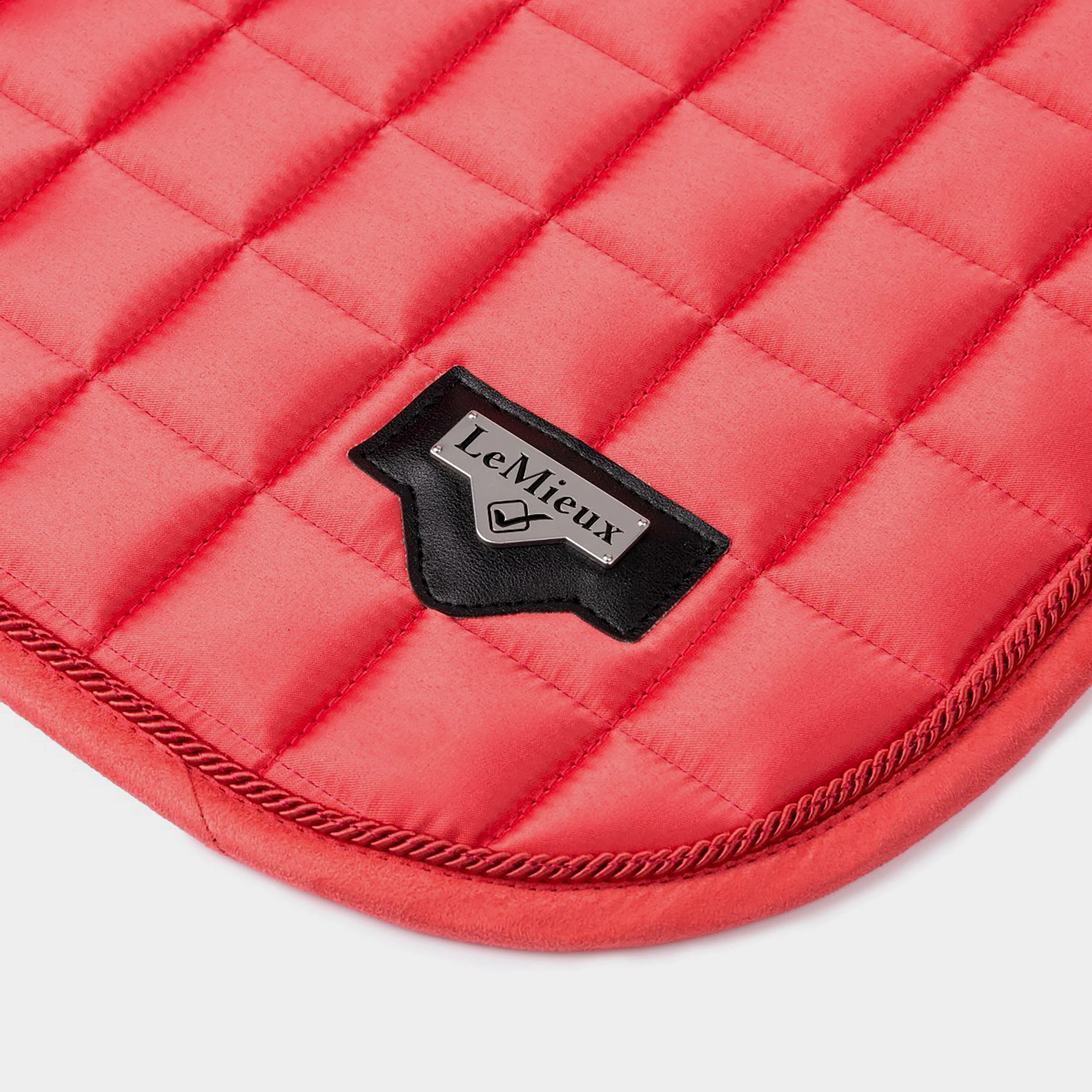 Loire Memory Satin Dressage Square Saddle Pad Papaya - Image 3