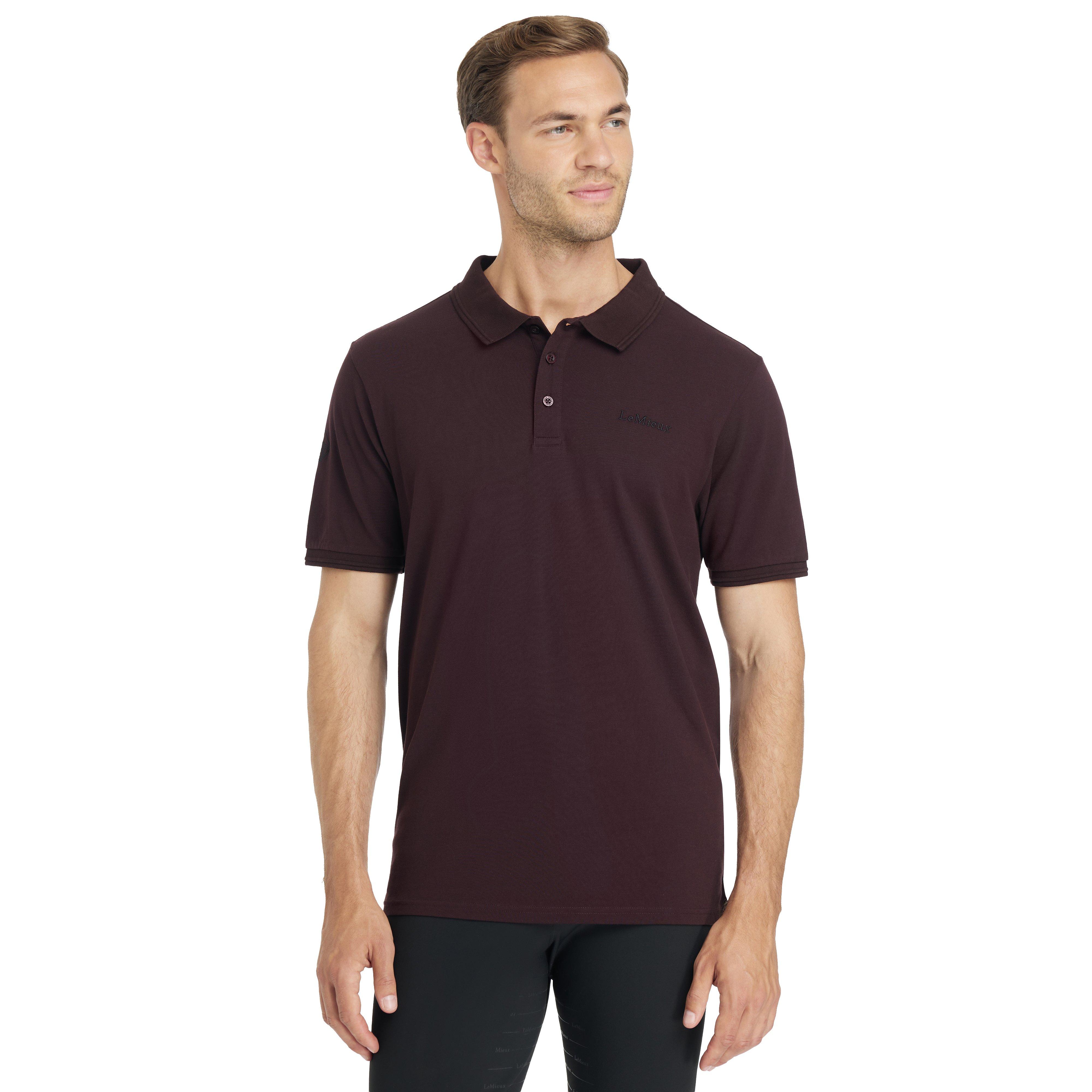 Men's Classique Polo Shirt Damson - Image 6