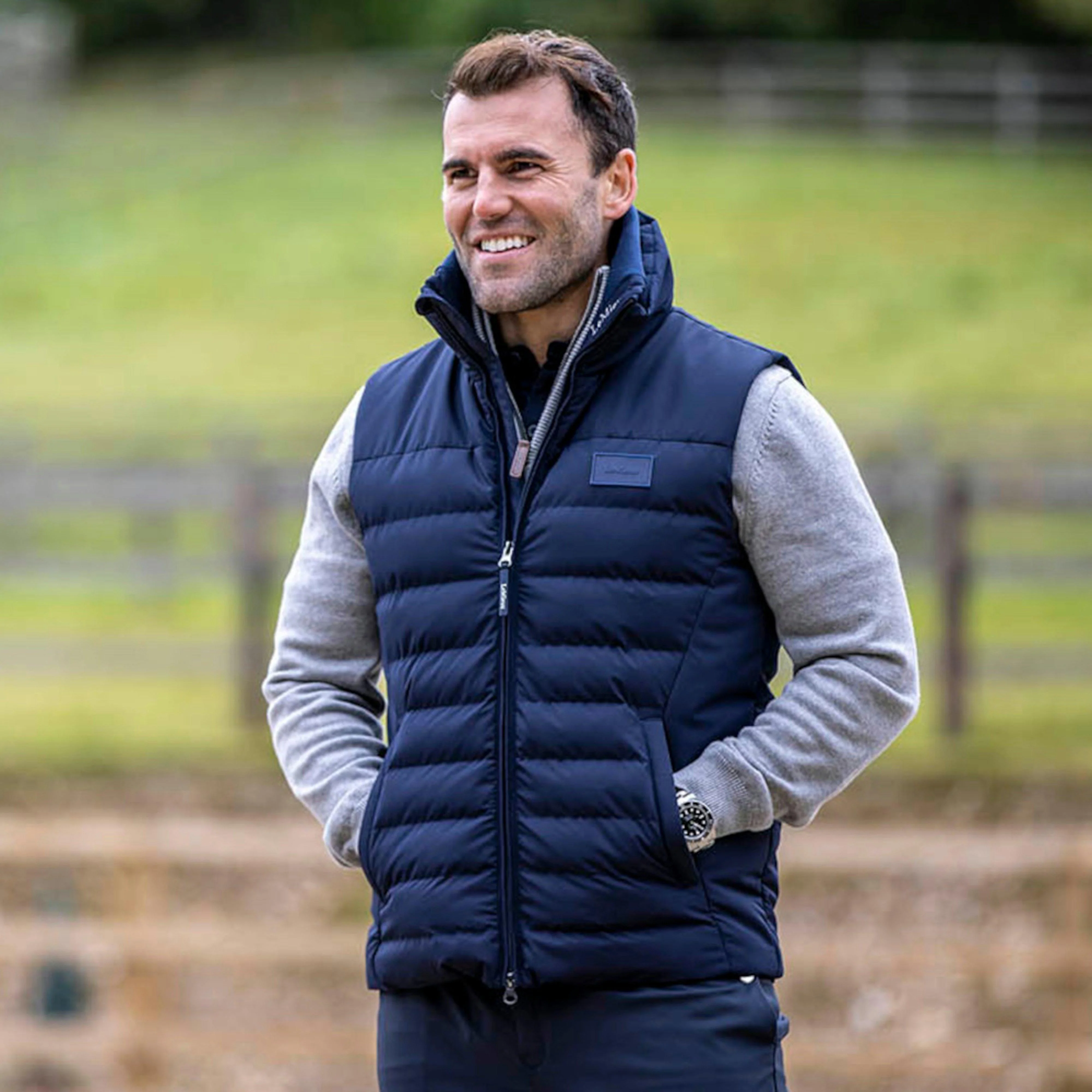 Mens Elite Gilet Navy - Image 6