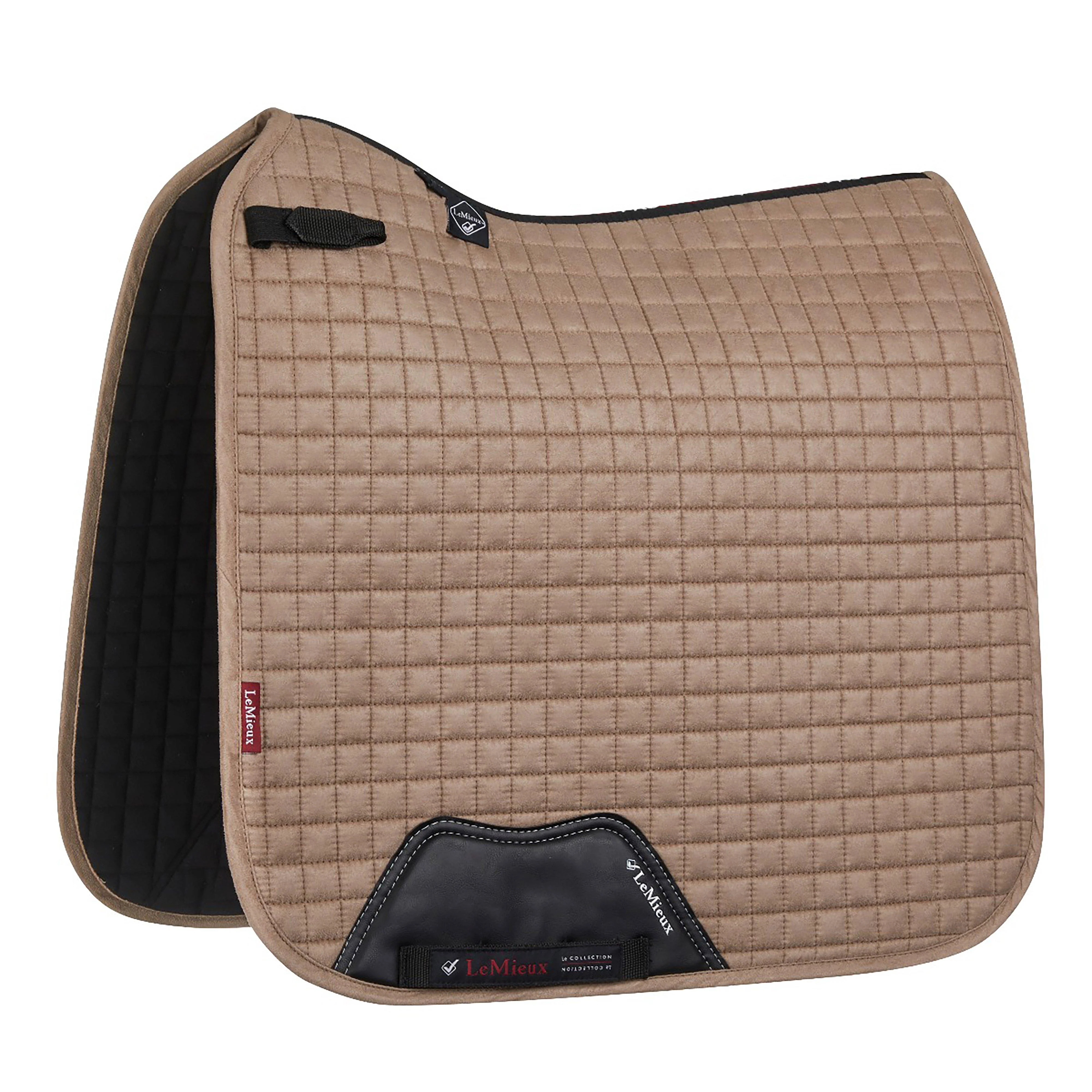 ProSport Suede Dressage Square Saddle Pad Mink - Image 3