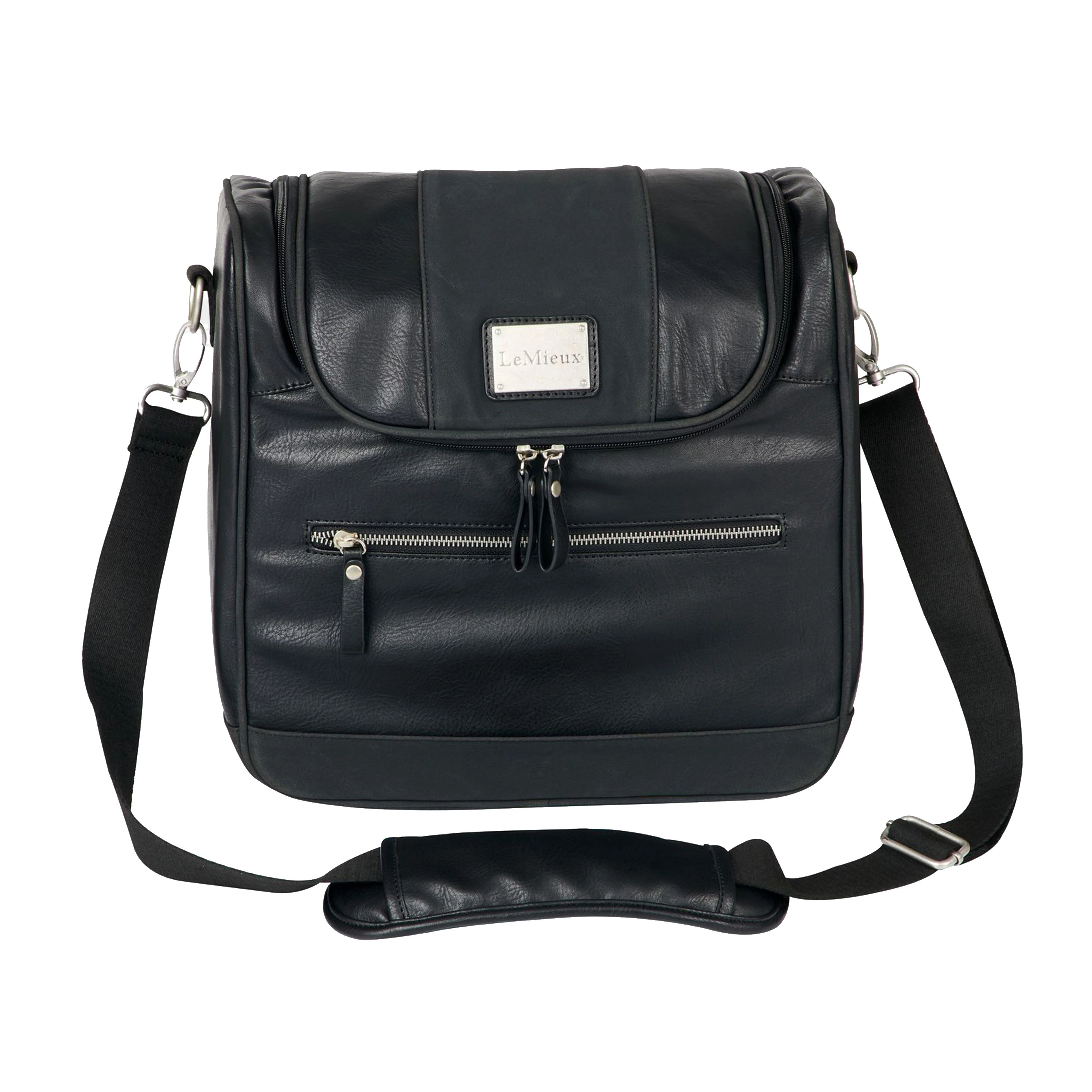 PU Leather Grooming Bag Black - Image 7