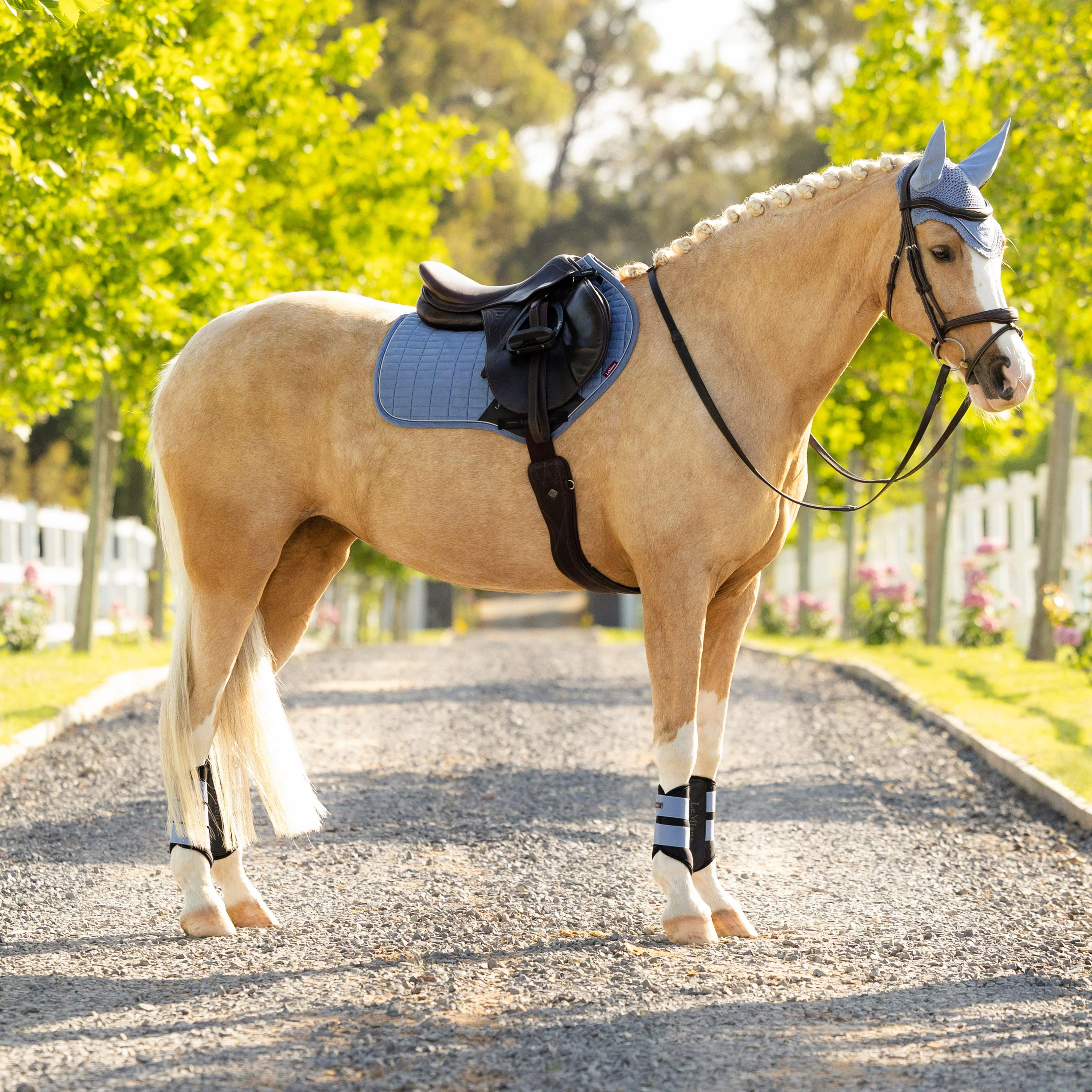 Suede Close Contact Saddle Pad Powder Blue - Image 2