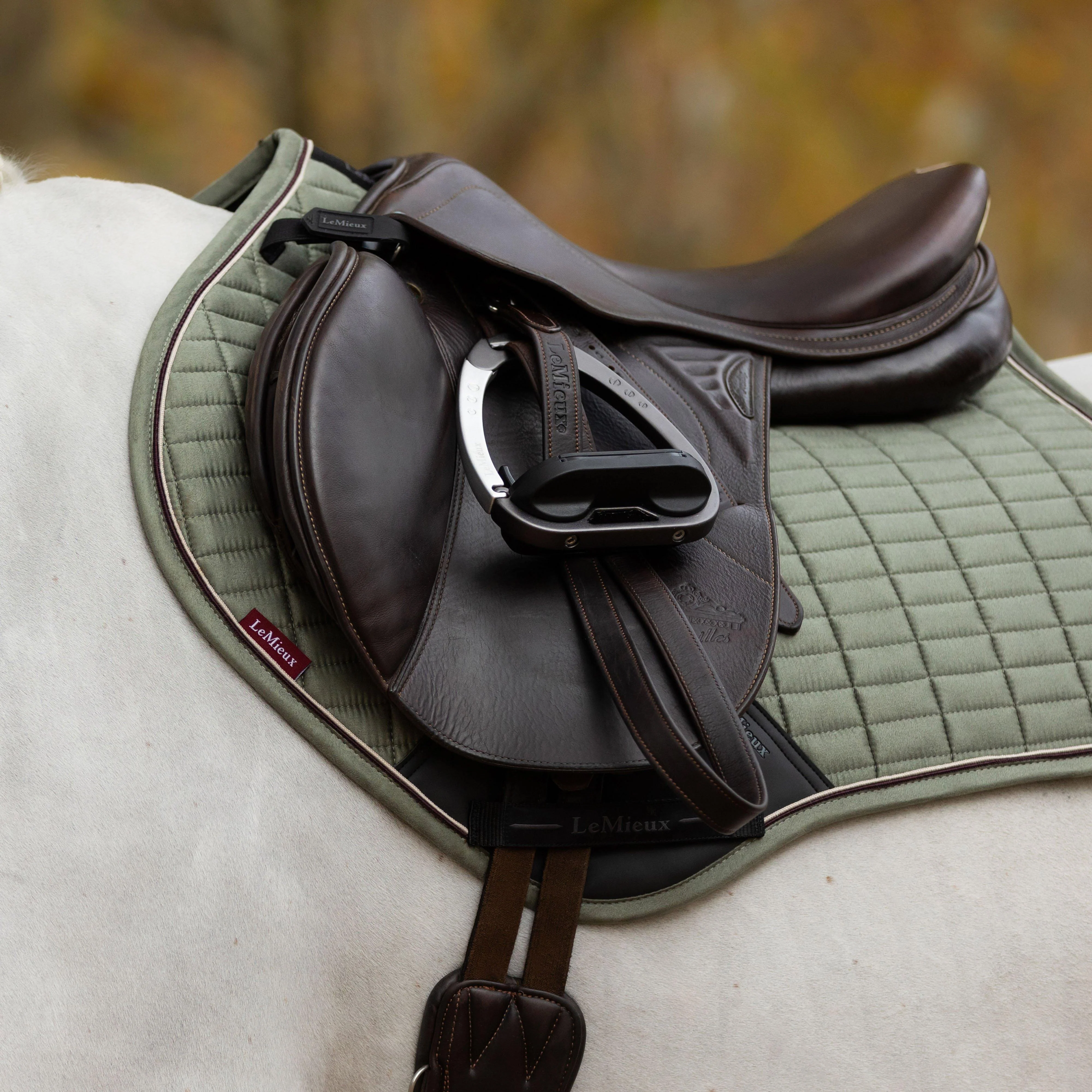 Suede Close Contact Saddle Pad Rosemary - Image 2