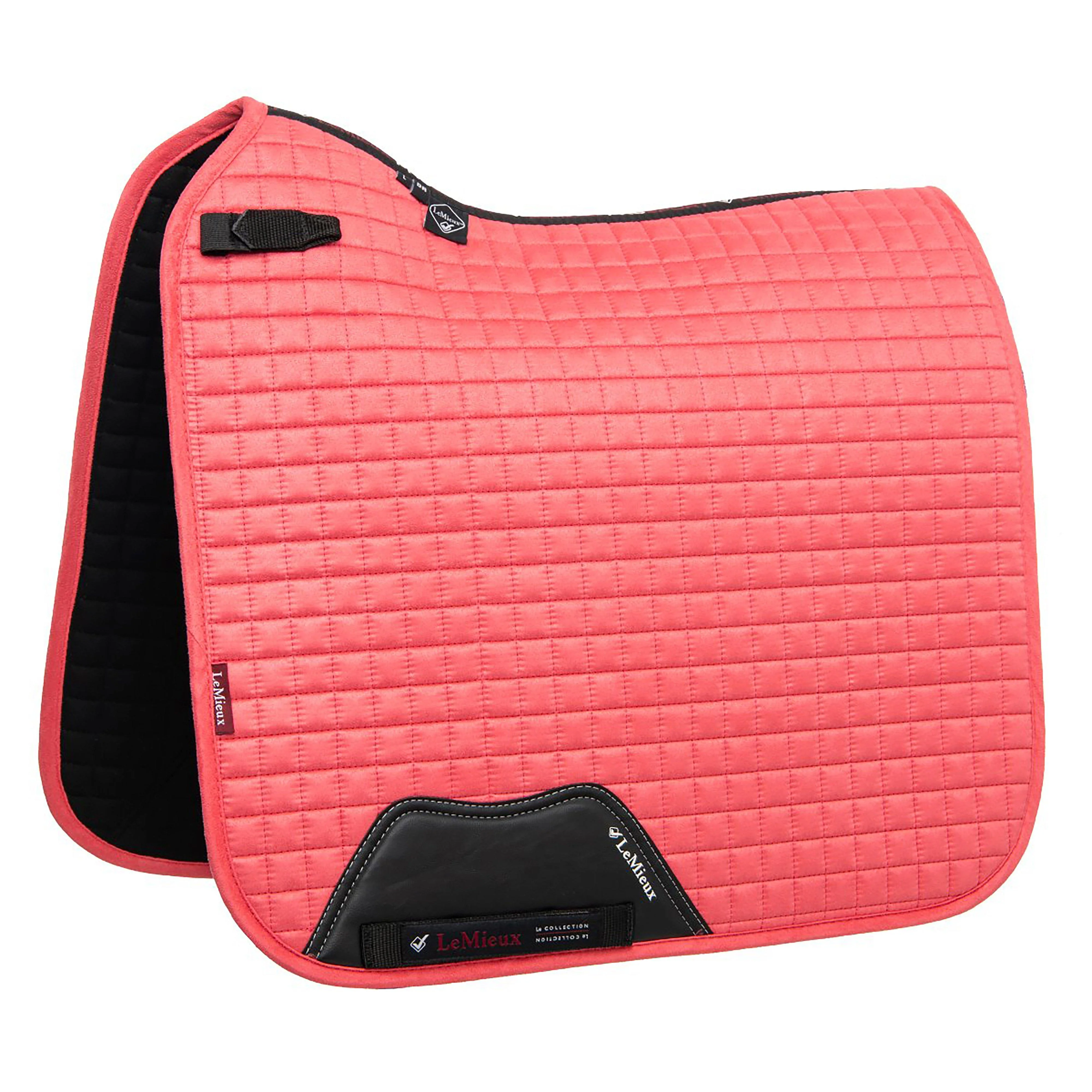 Suede Dressage Saddle Pad Papaya - Image 2