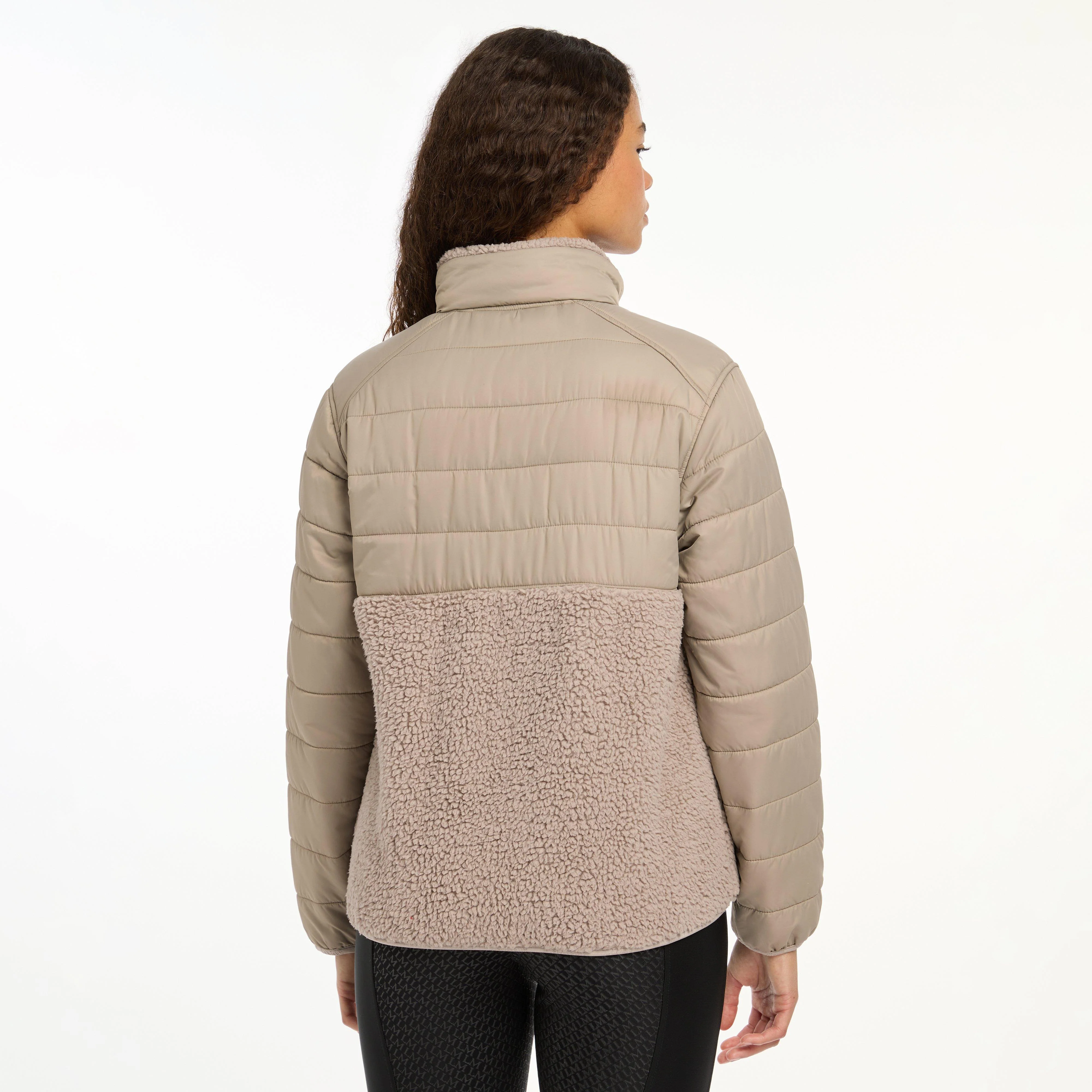 Womens Alissa Hybrid Fleece Ash - Image 2