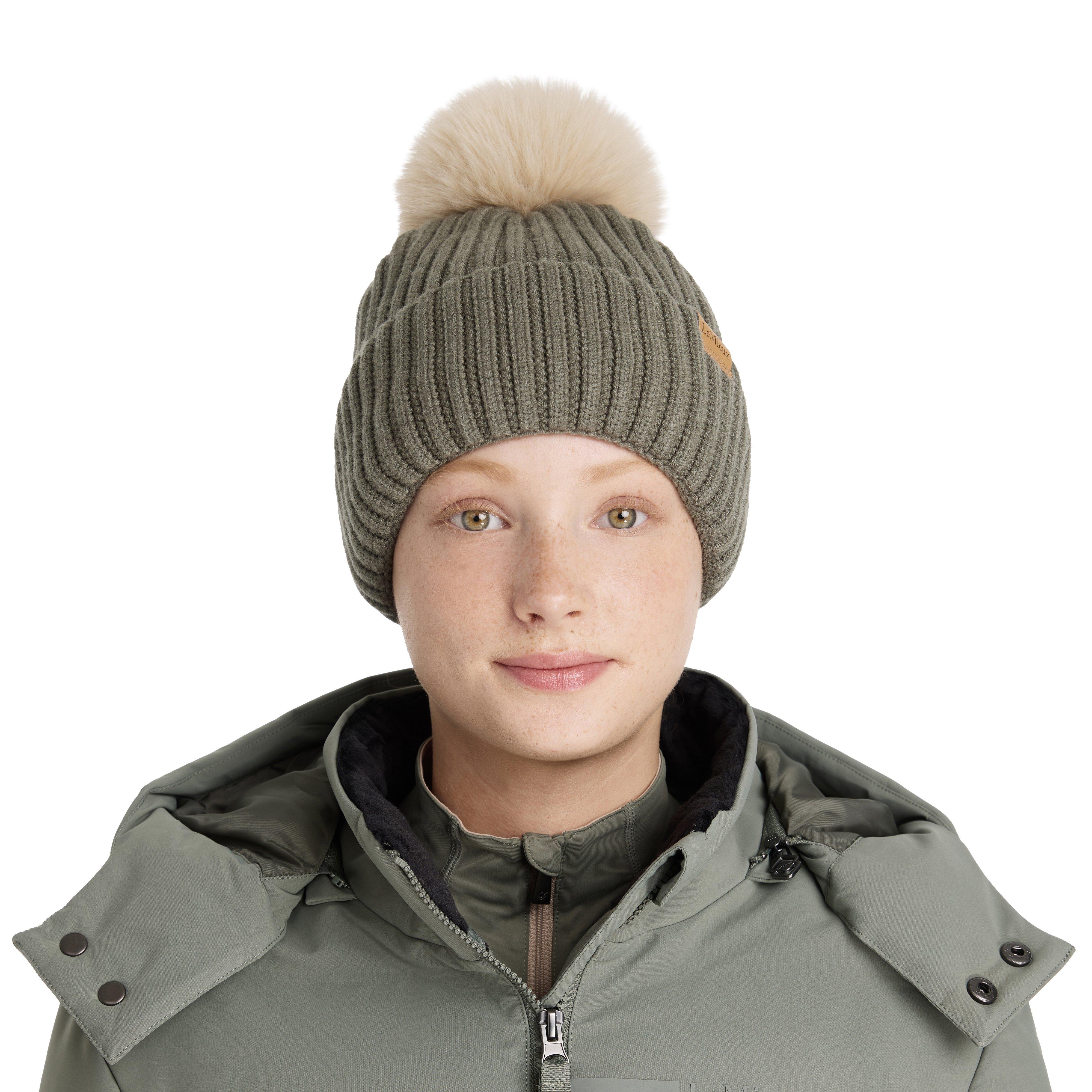 Womens Clara Ribbed Beanie Rosemary - Image 2