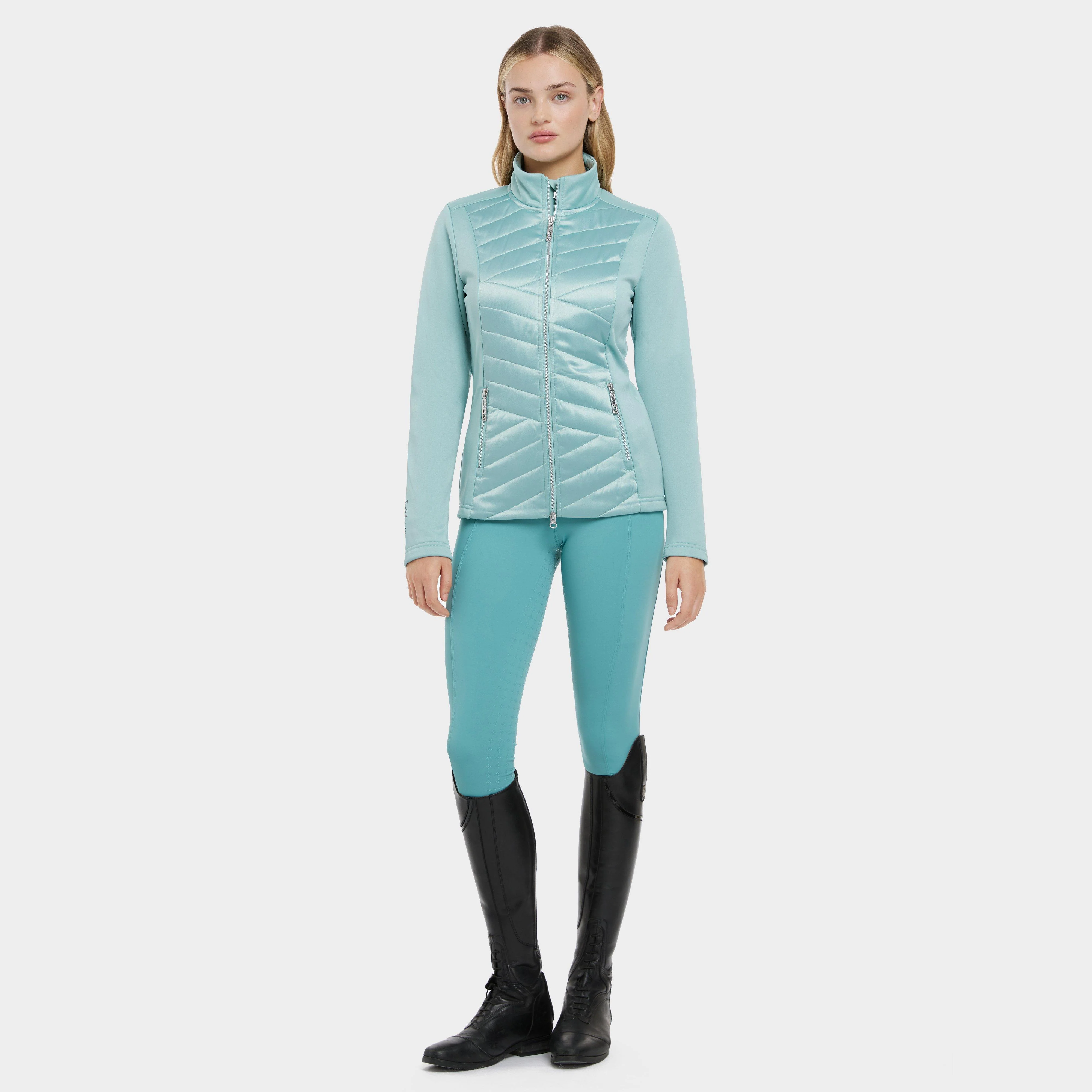 Womens Dynamique Jacket Aqua - Image 5