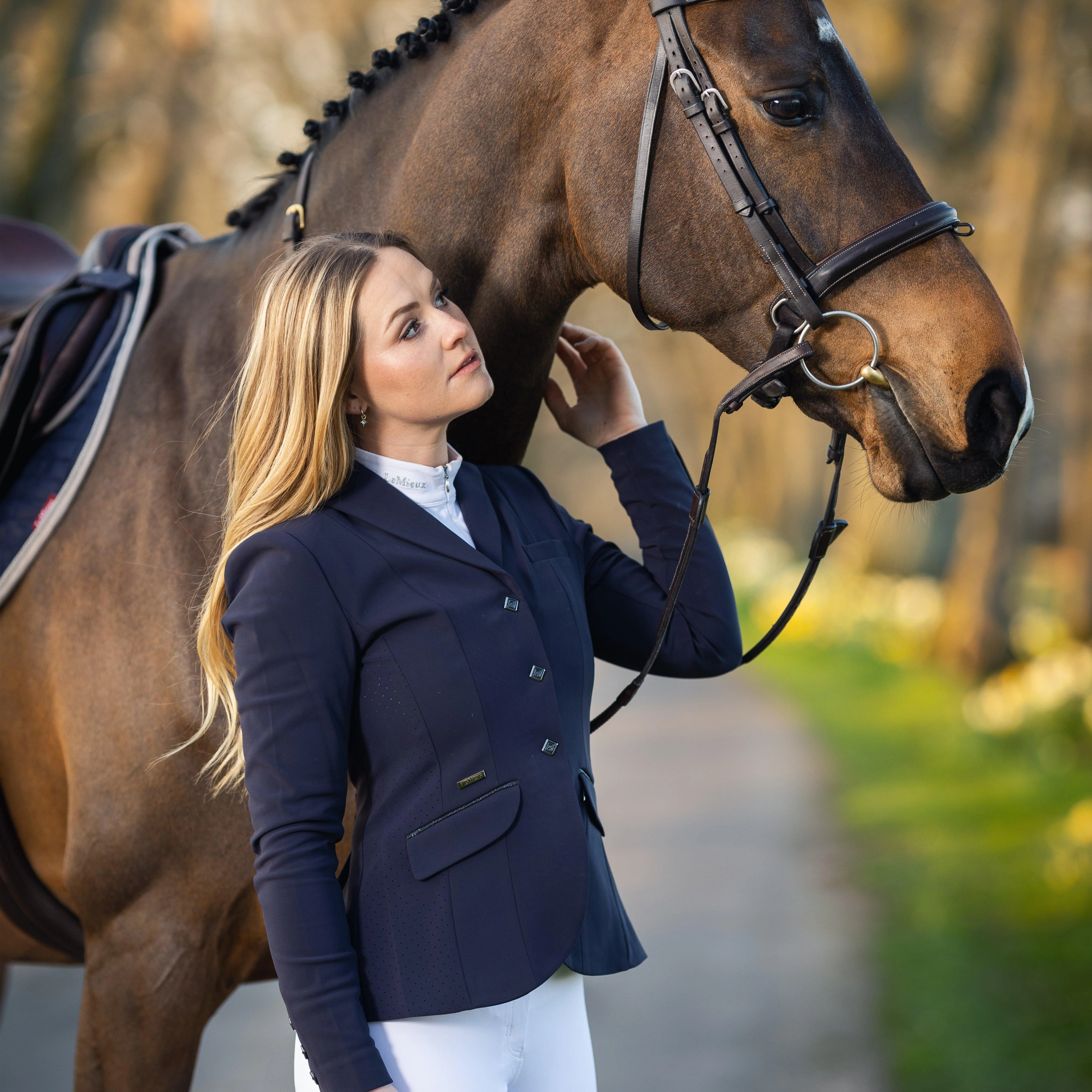 Womens Dynamique Show Jacket Navy - Image 18