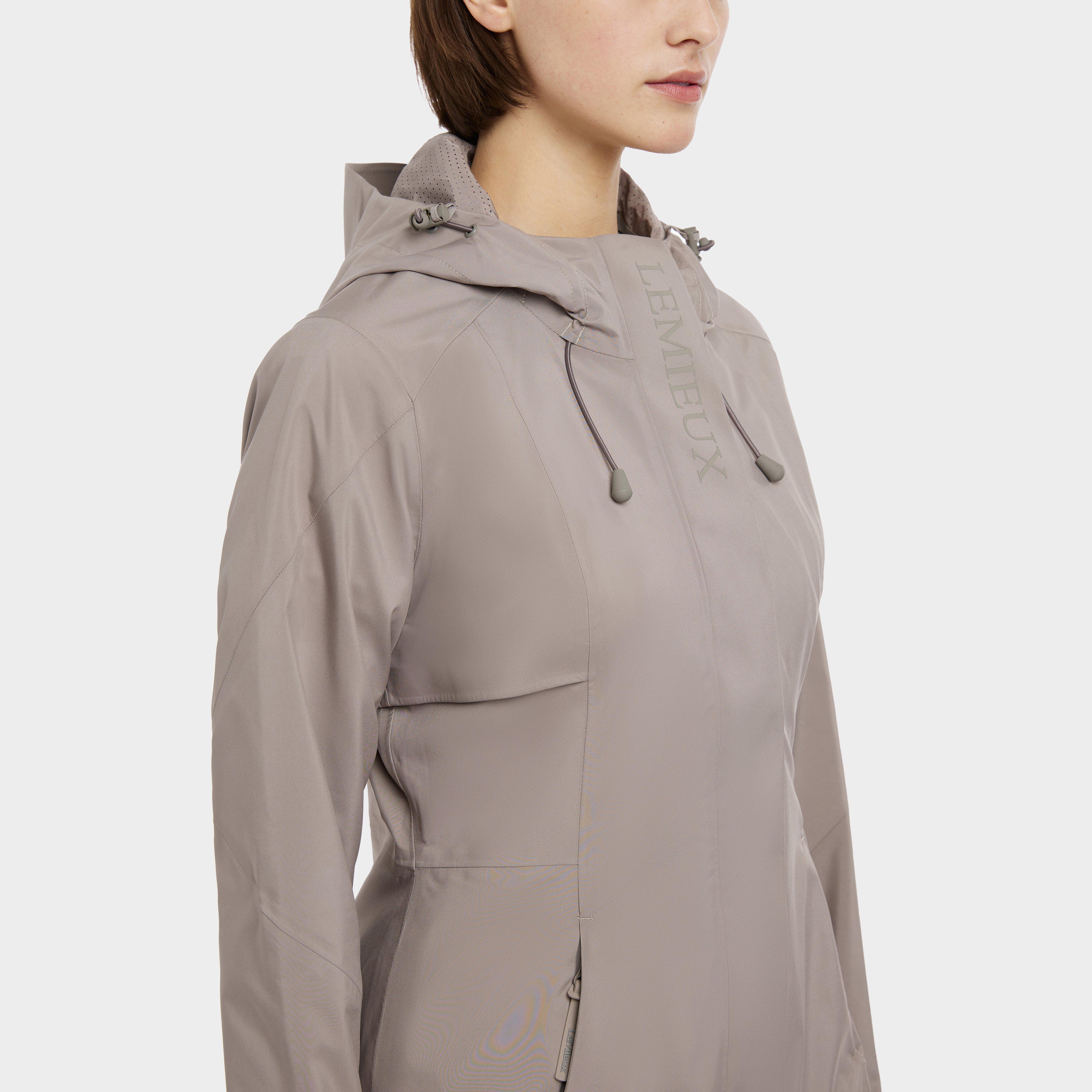 Womens Grace Long Rain Jacket Pecan - Image 3