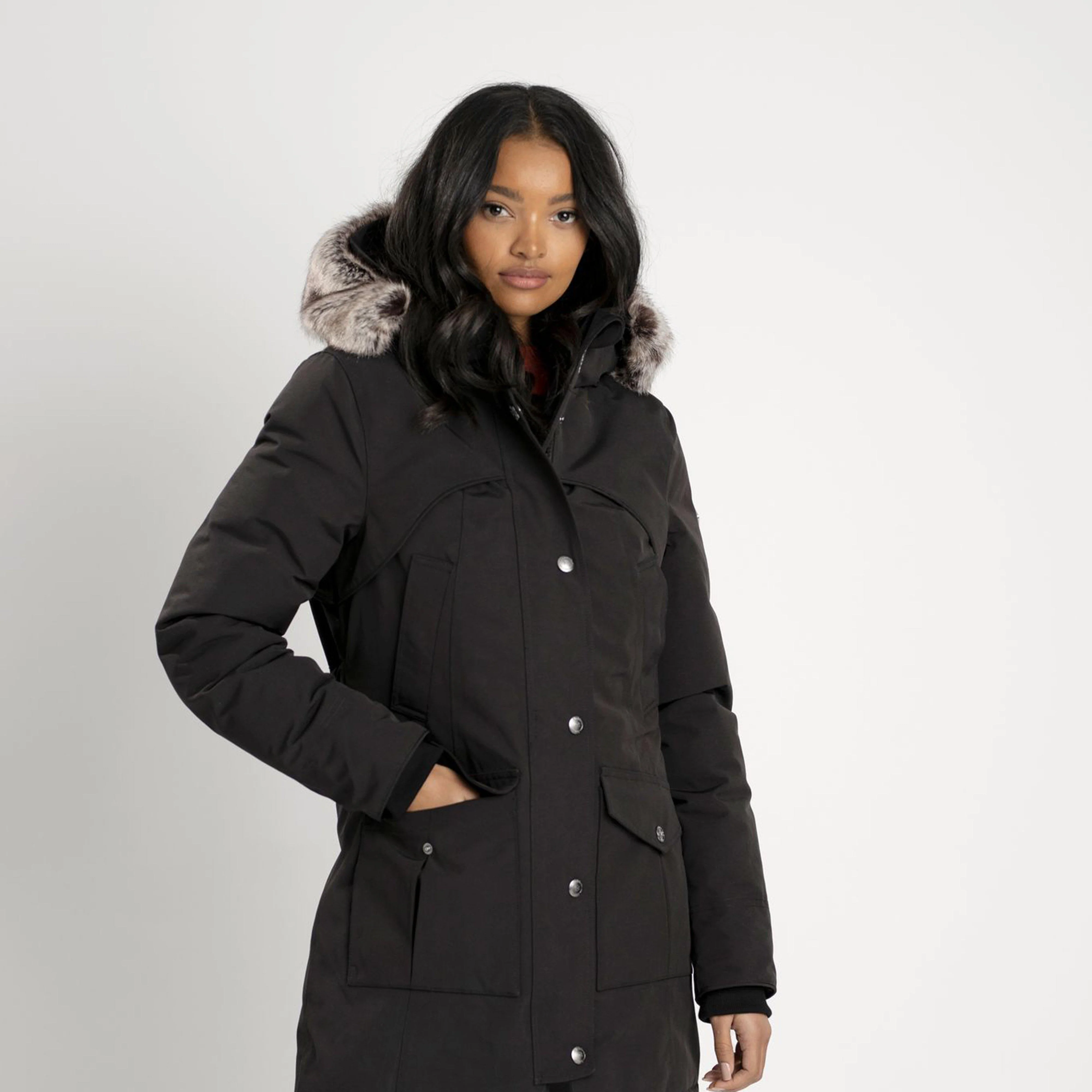 Womens Storm Coat Black - Image 6