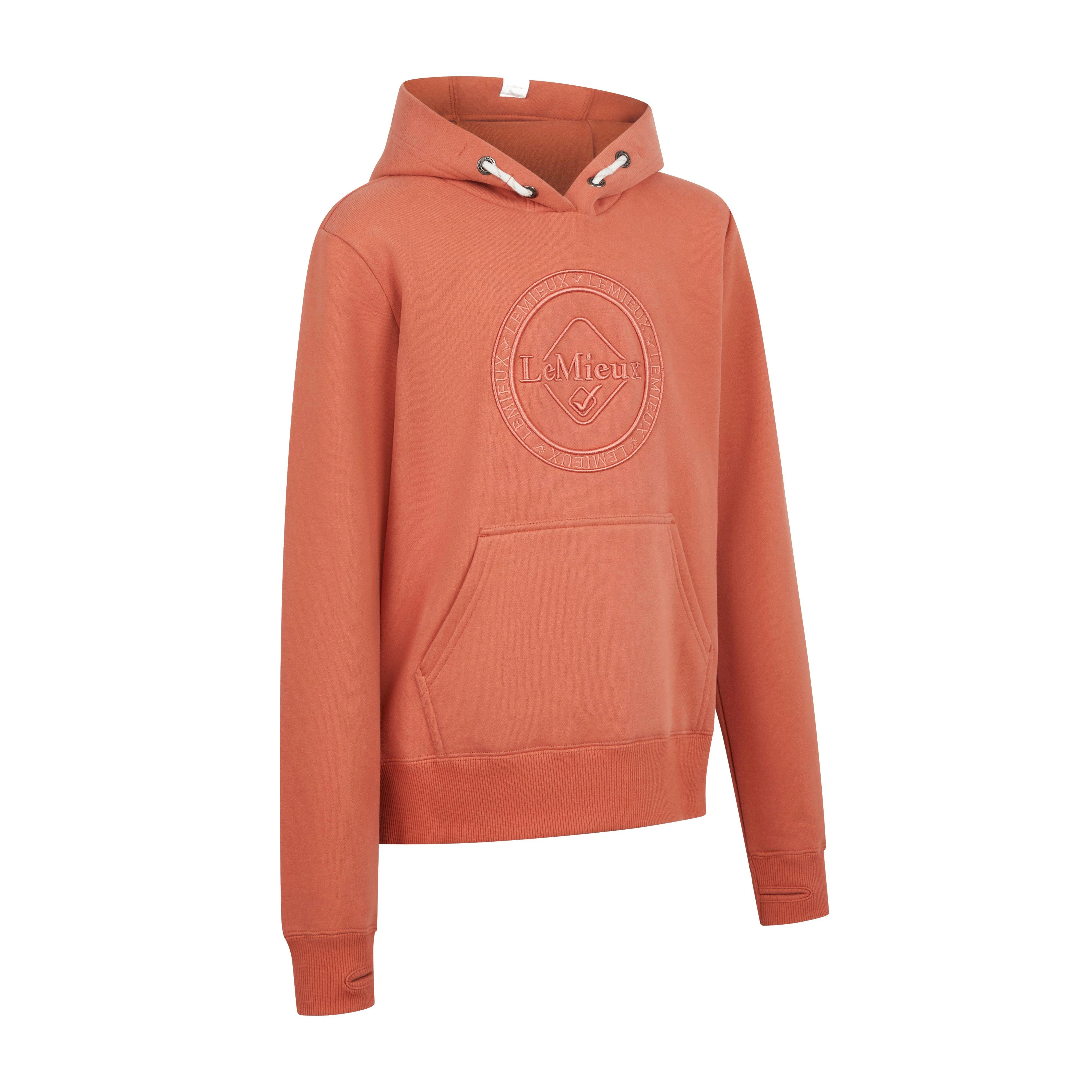 Young Rider Hannah Pop Over Hoodie Apricot - Image 3