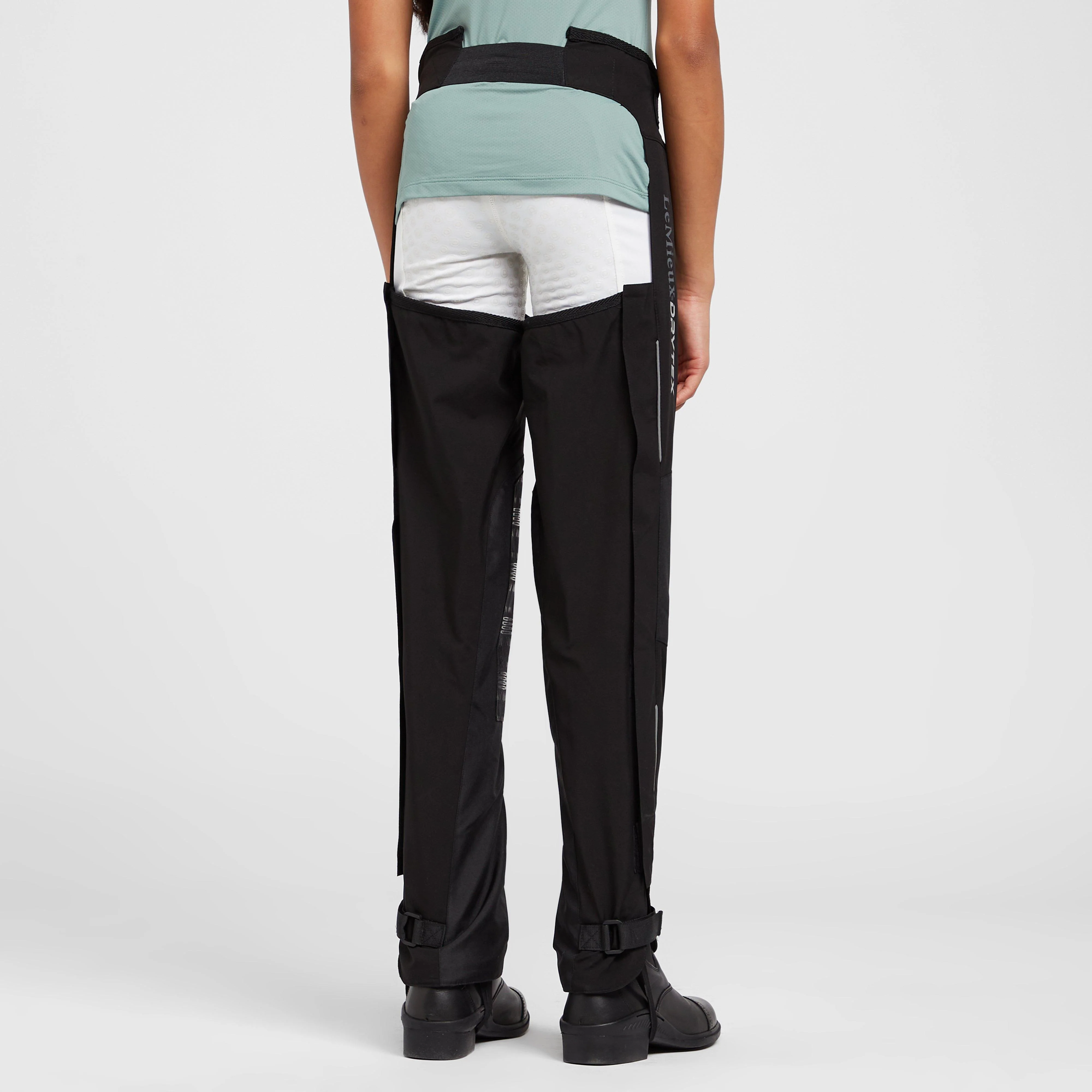 Young Rider Waterproof Chaps Black - Image 2