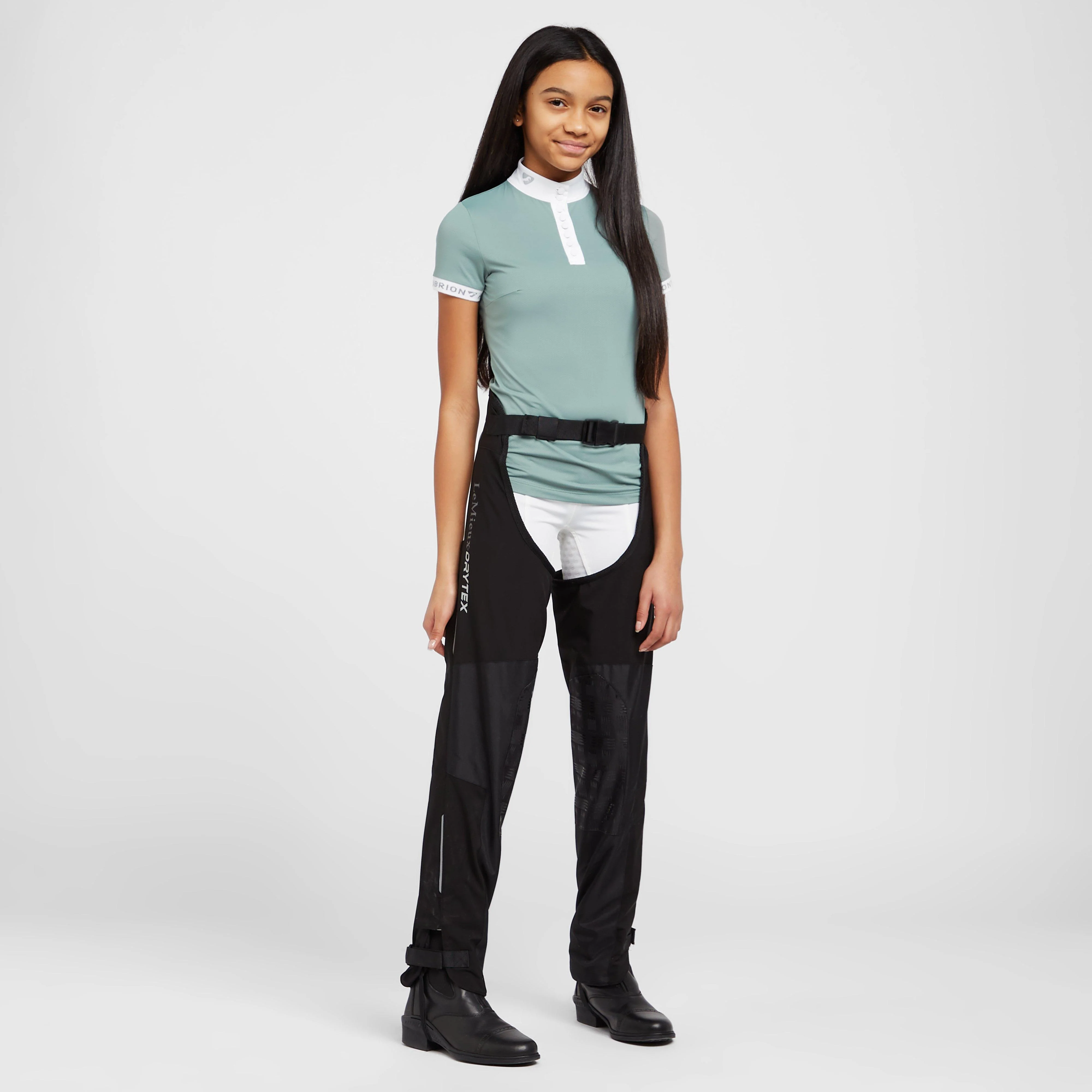 Young Rider Waterproof Chaps Black - Image 3