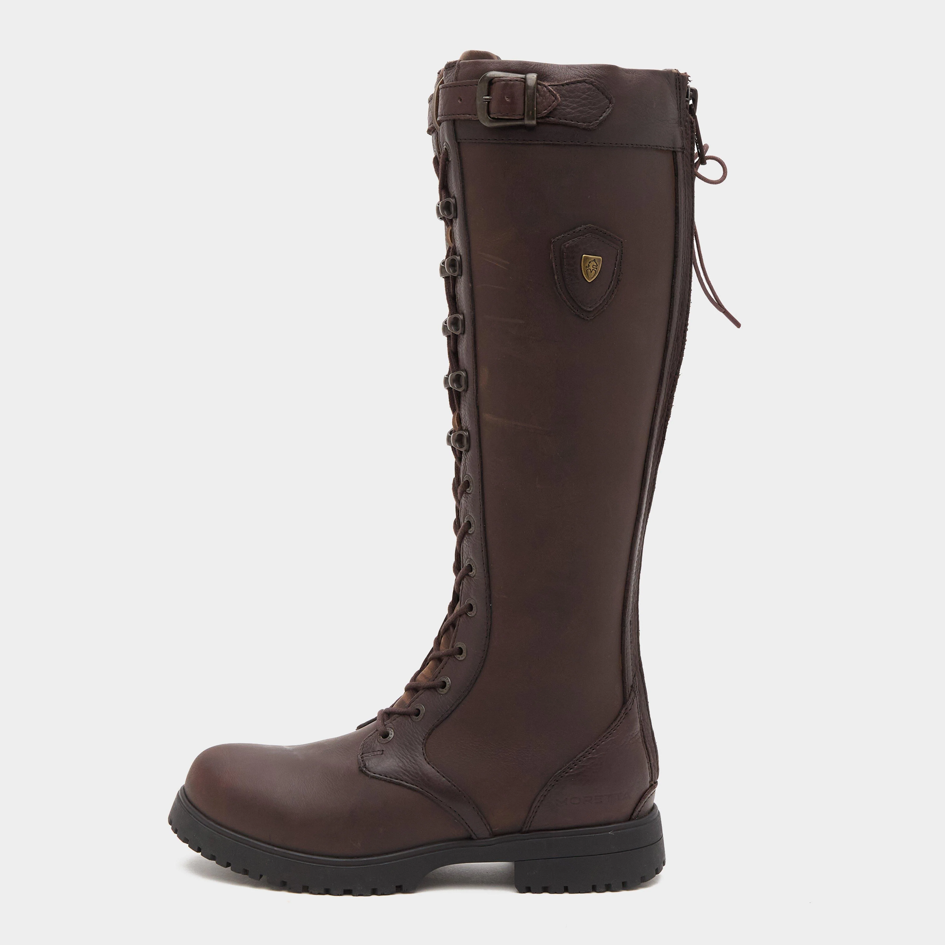 Womens Teramo Lace Country Boots Dark Brown