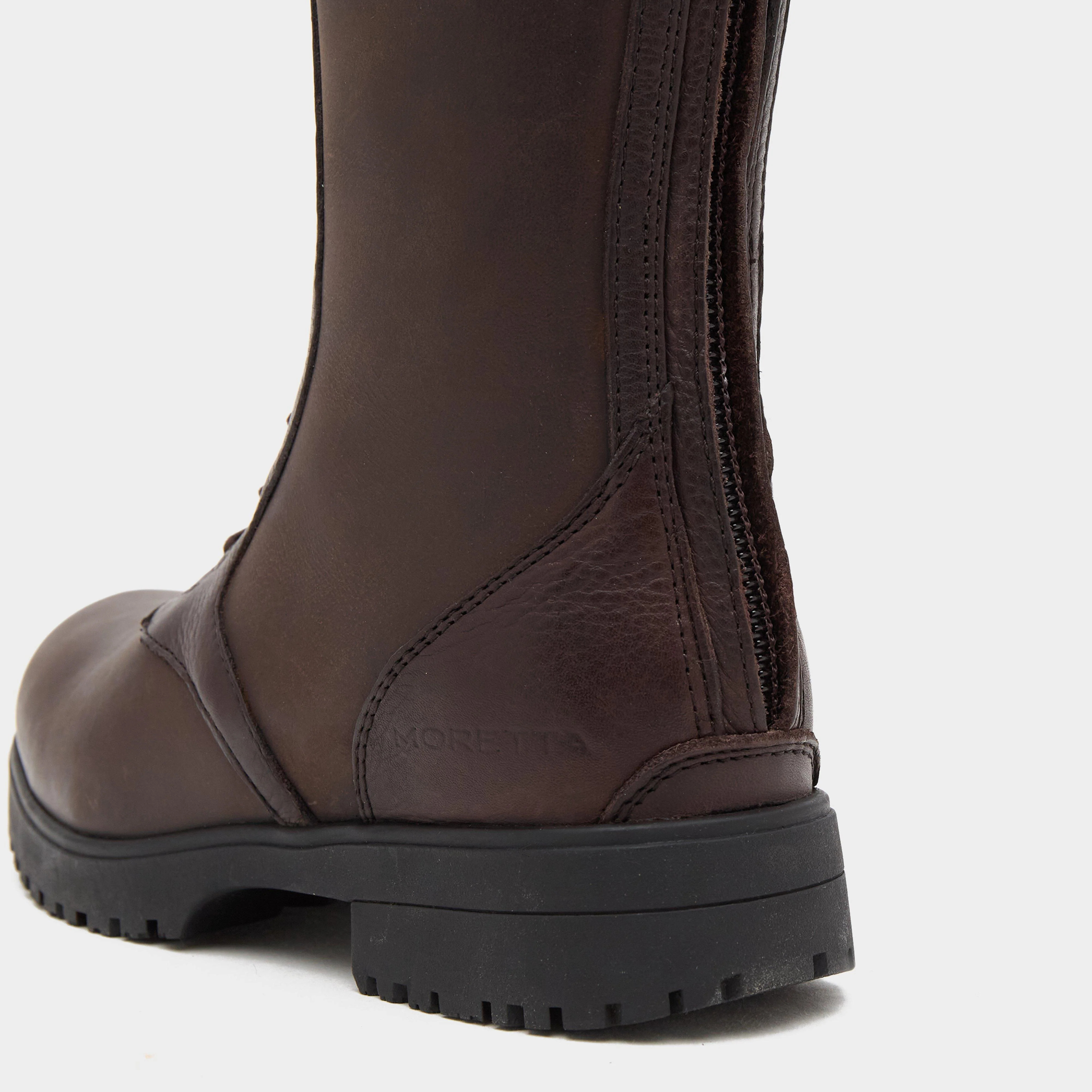 Womens Teramo Lace Country Boots Dark Brown - Image 6