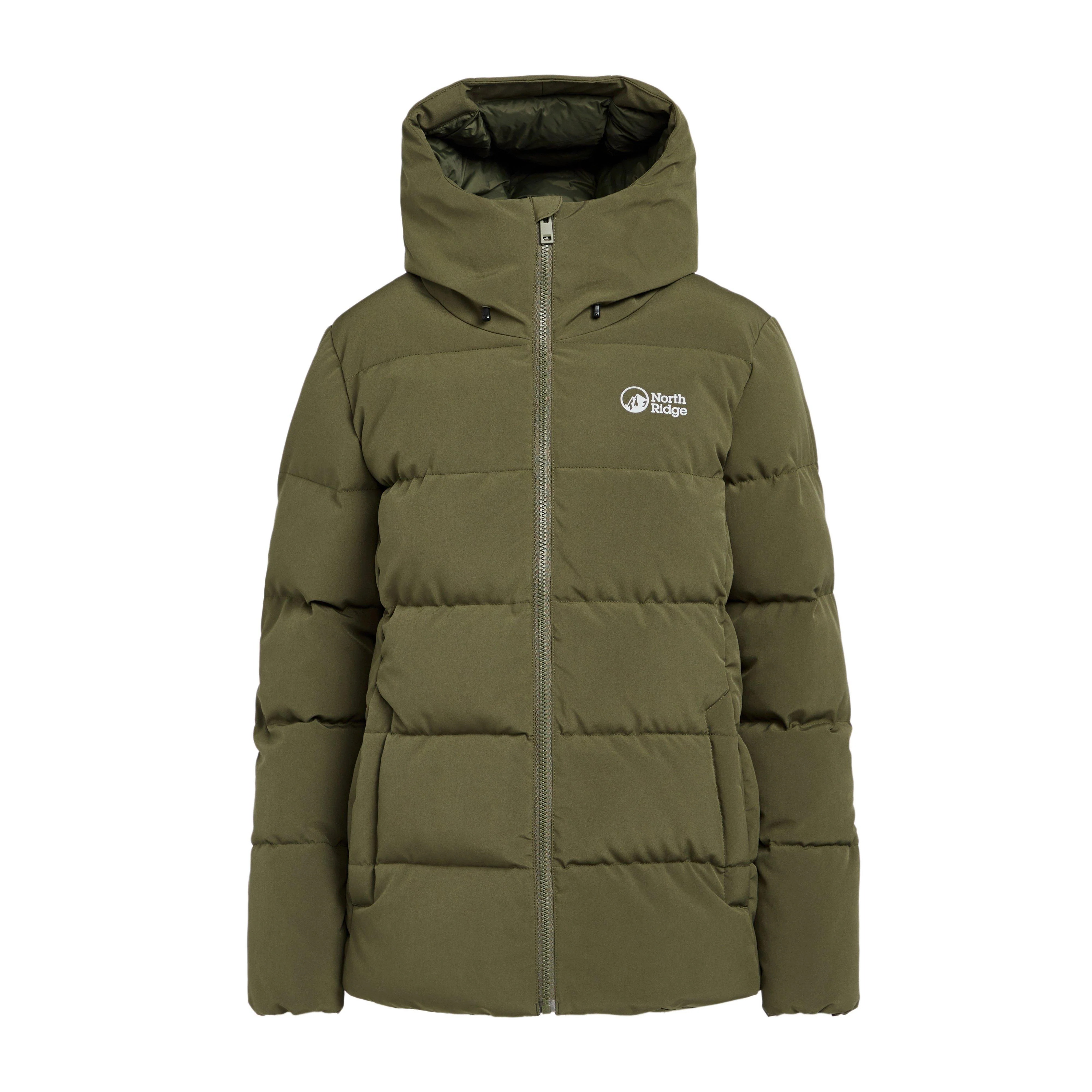 Womens Saunter Baffle Jacket Khaki - Image 10