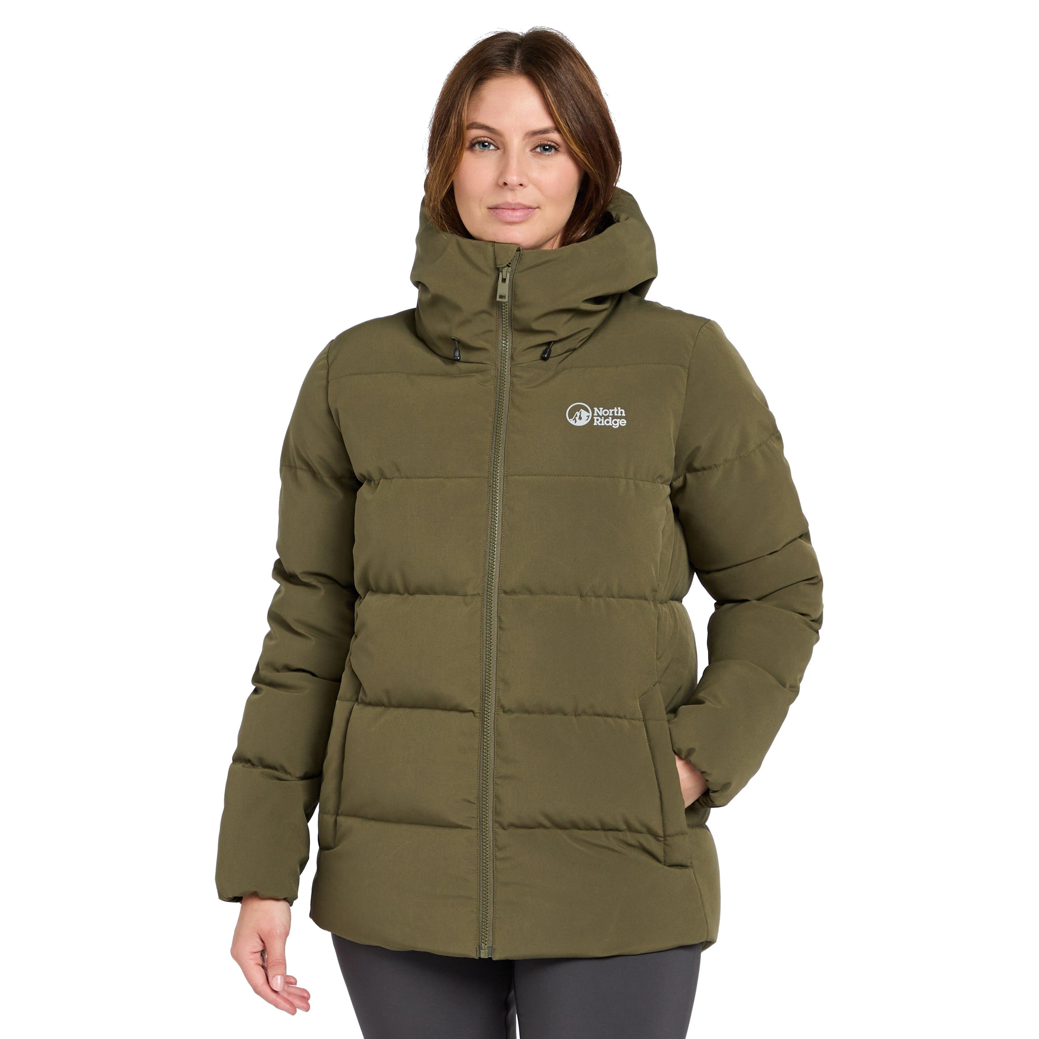 Womens Saunter Baffle Jacket Khaki - Image 11