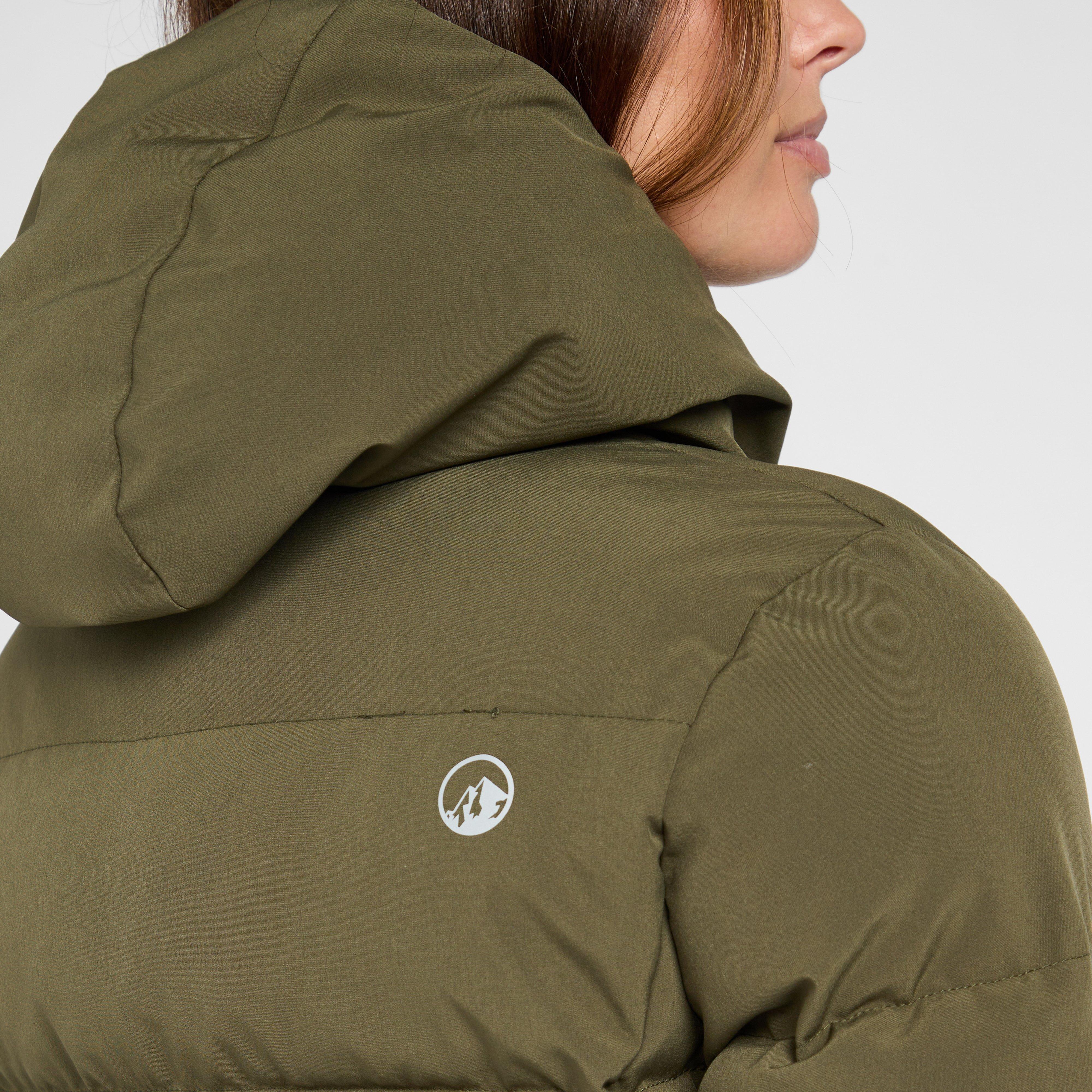Womens Saunter Baffle Jacket Khaki - Image 6