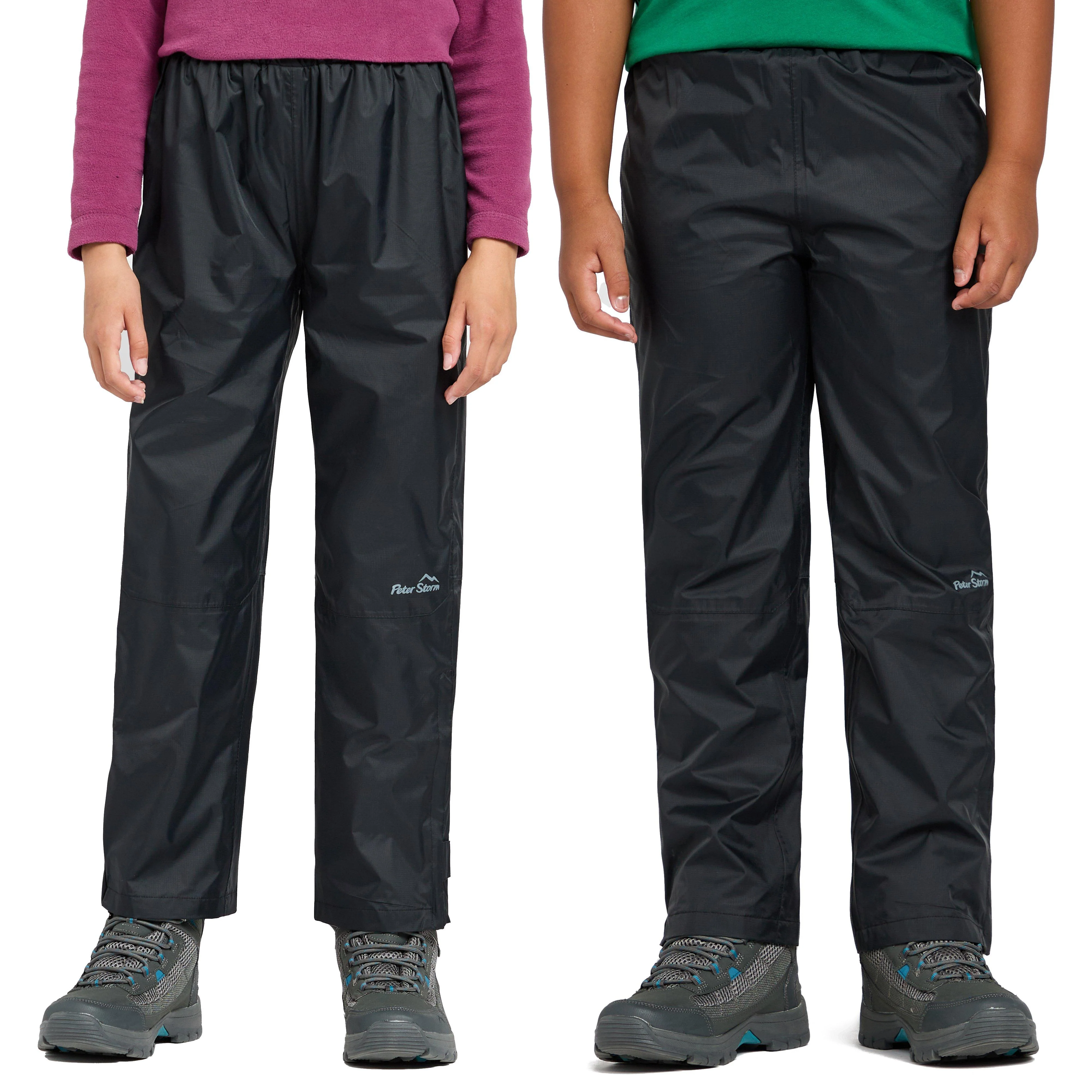 Kids Waterproof Overtrousers Black - Image 9