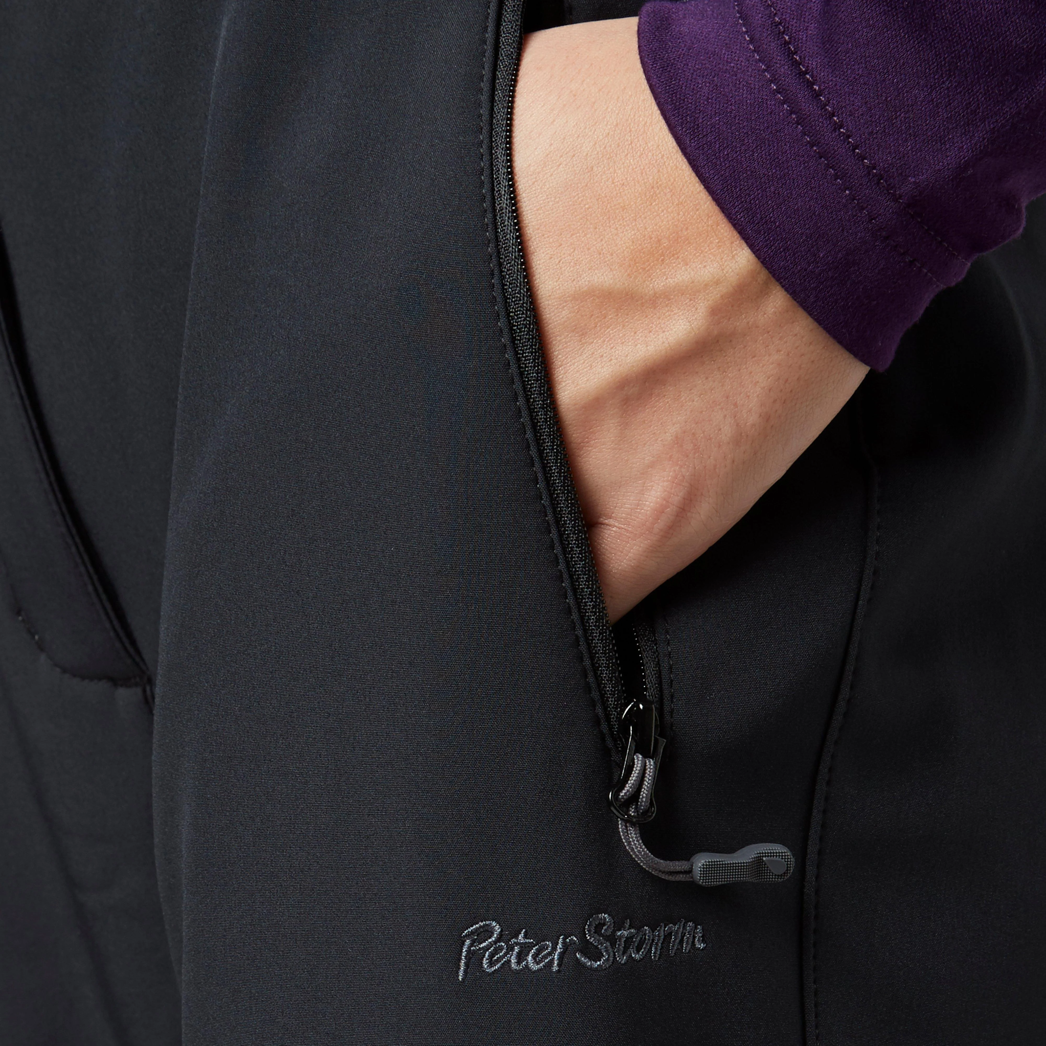 Womens Softshell Trousers Black - Image 4