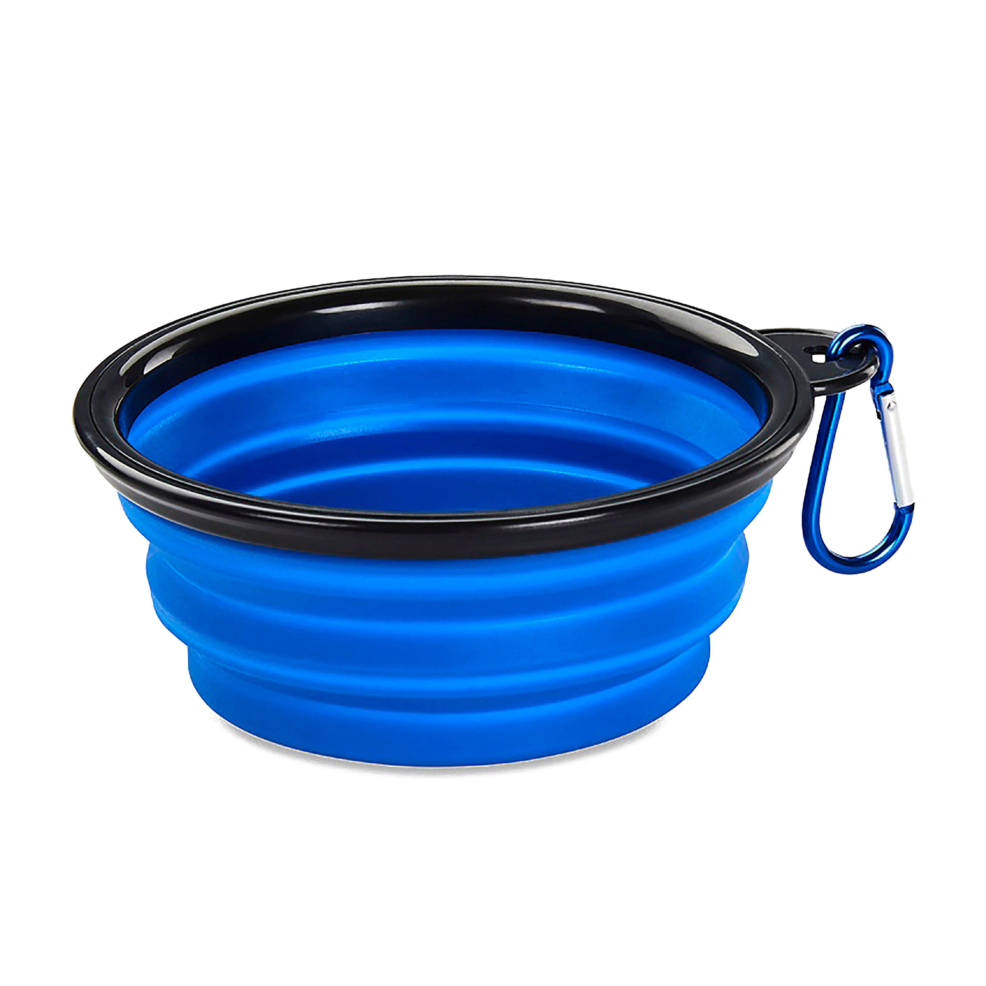 Collapsible Travel Dog Bowl Blue - Image 4