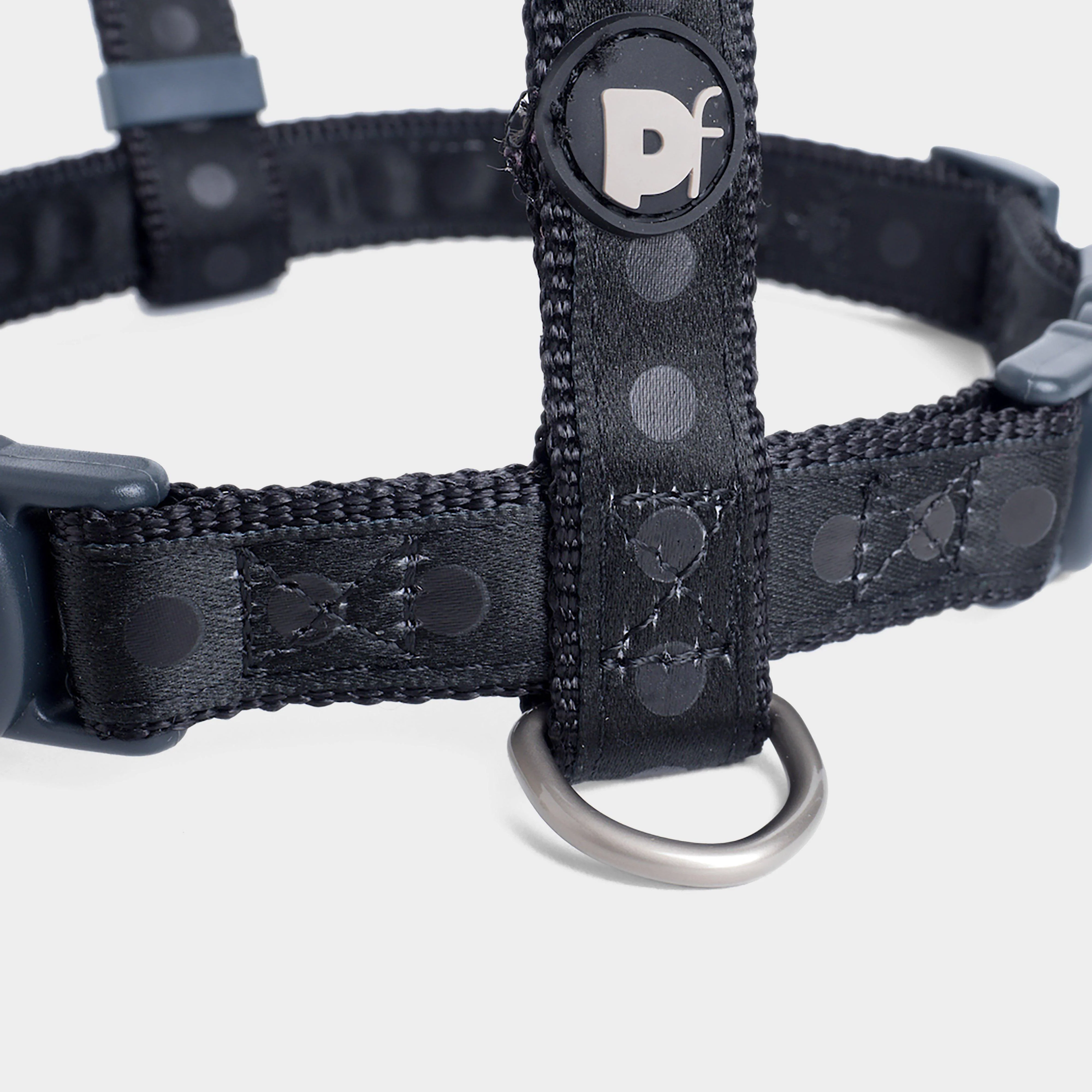 Tonal Dots Dog Harness Black M - Image 4