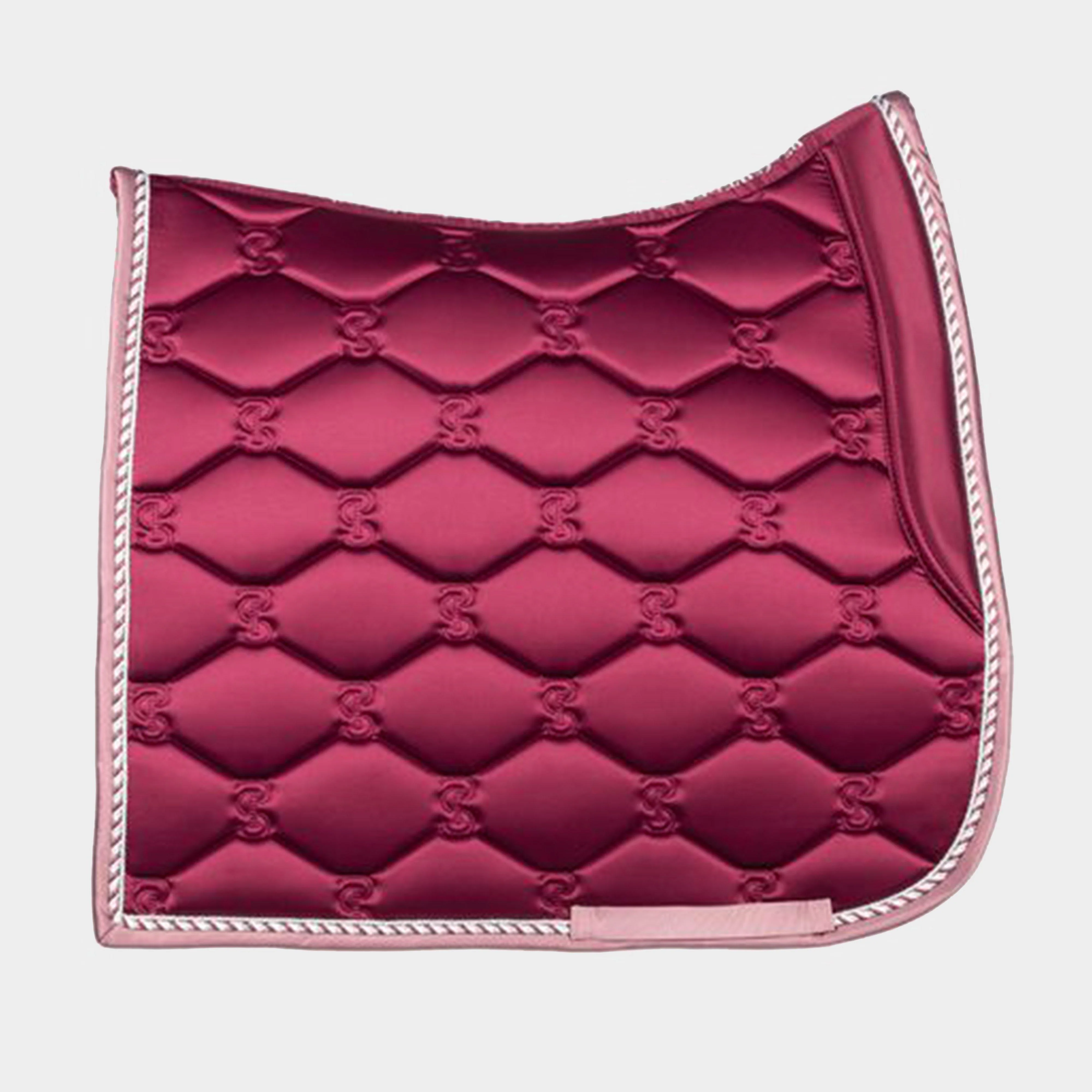 Signature Dressage Pad Wine With Night Rose Binding - Image 2