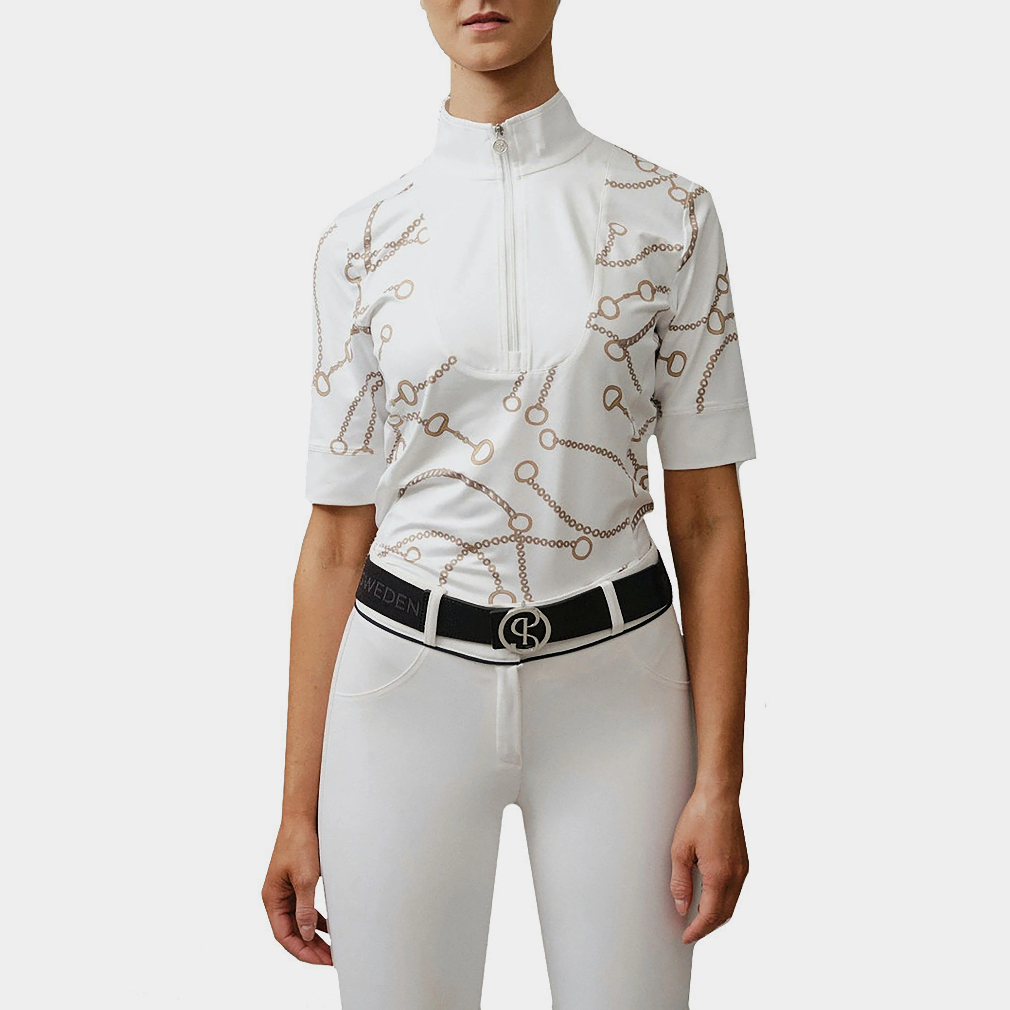 Womens Hill Competition Short Sleeved Shirt White