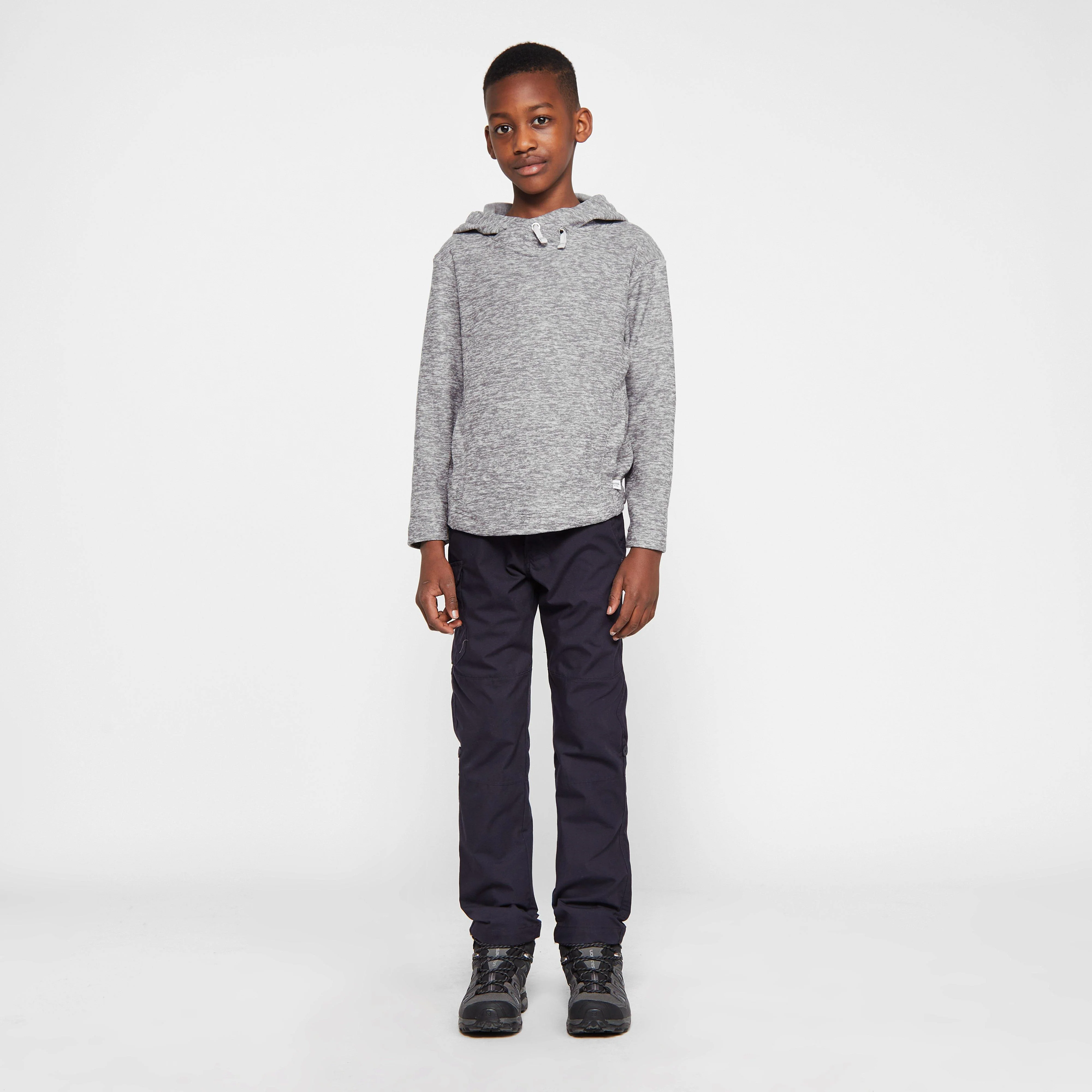 Kids Kacie Hooded Fleece Cyberspace Marl - Image 3