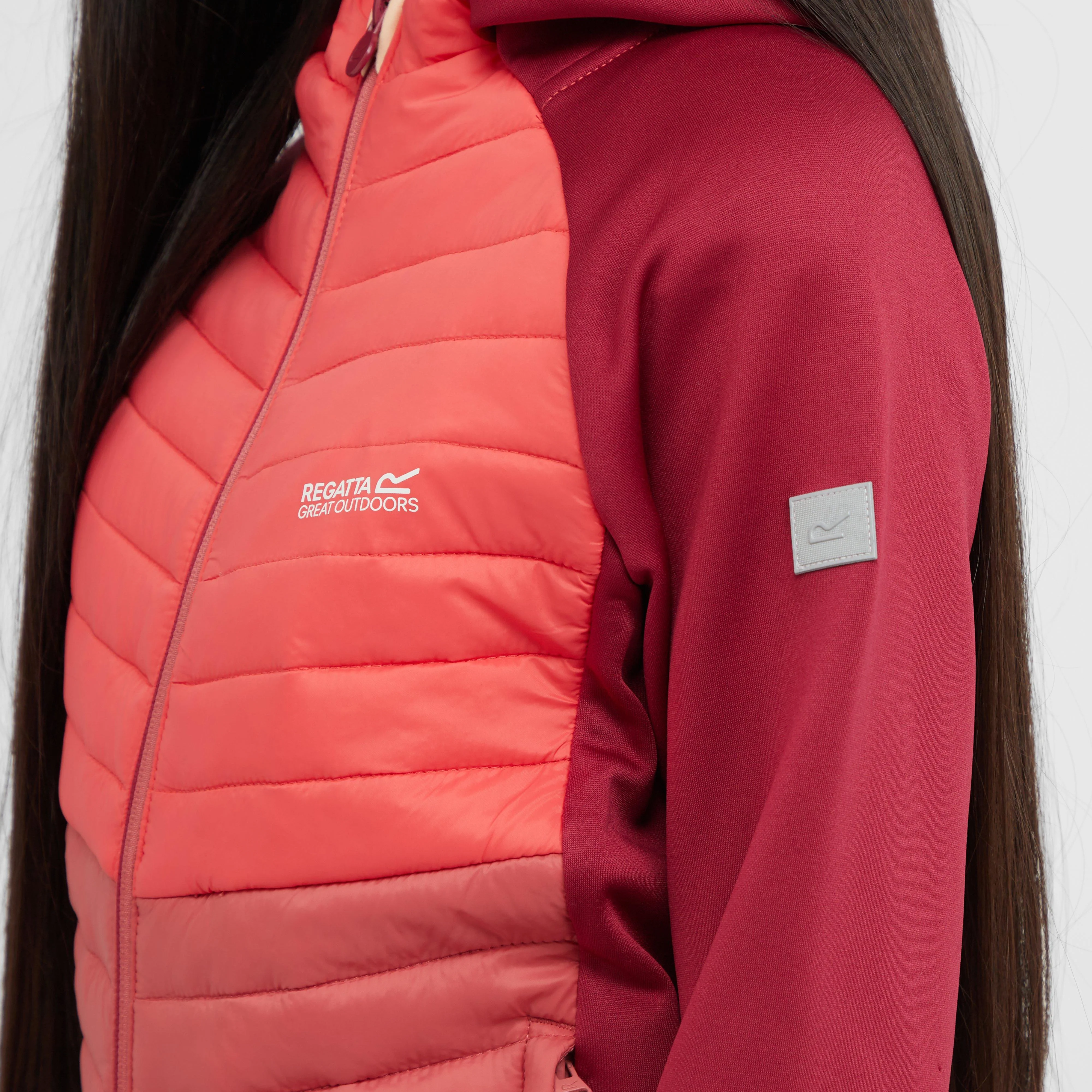 Kids Kielder Hybrid VIII Jacket Rumba Red Sky - Image 6