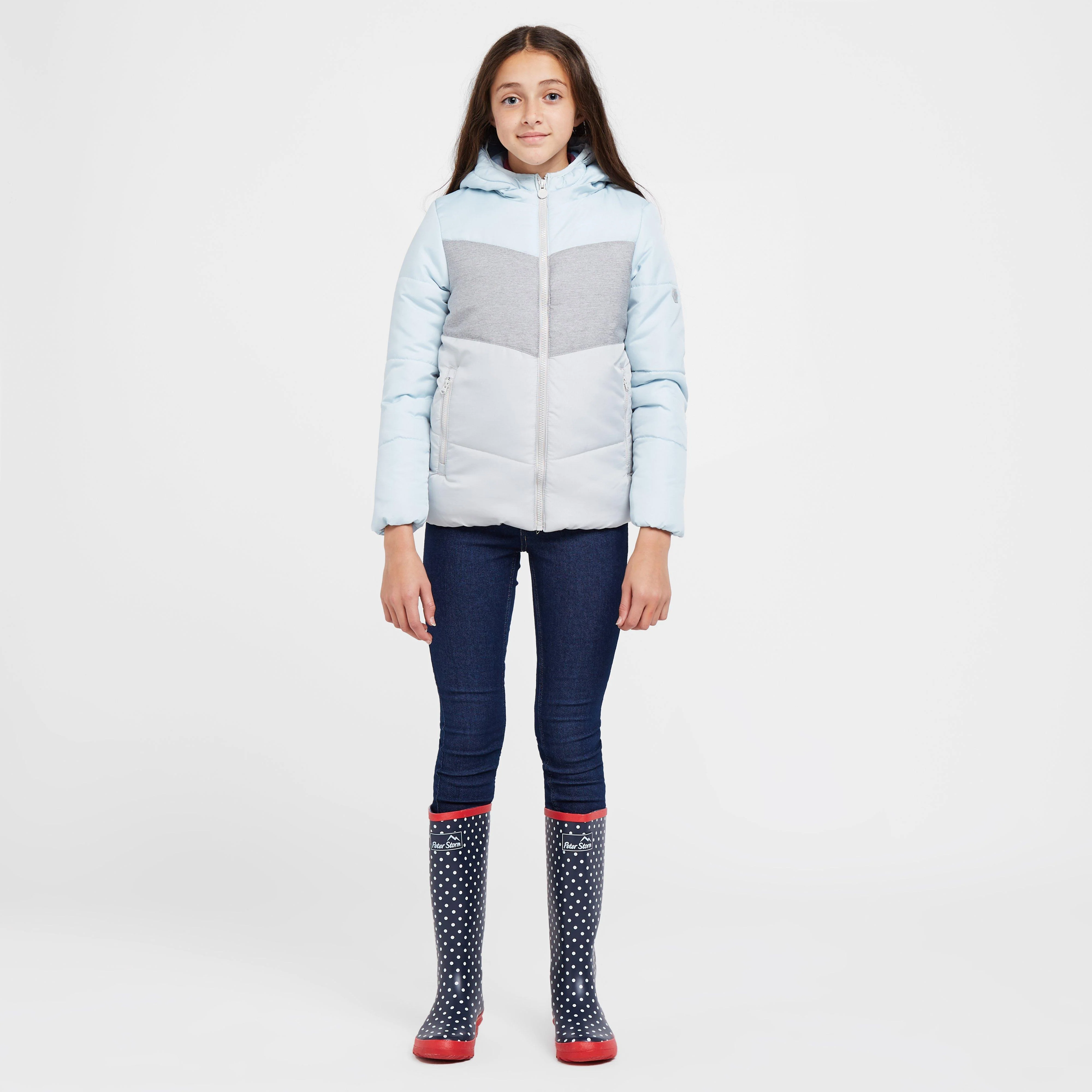 Kids Lofthouse VI Insulated Jacket Ice Blue Grey Marl - Image 3