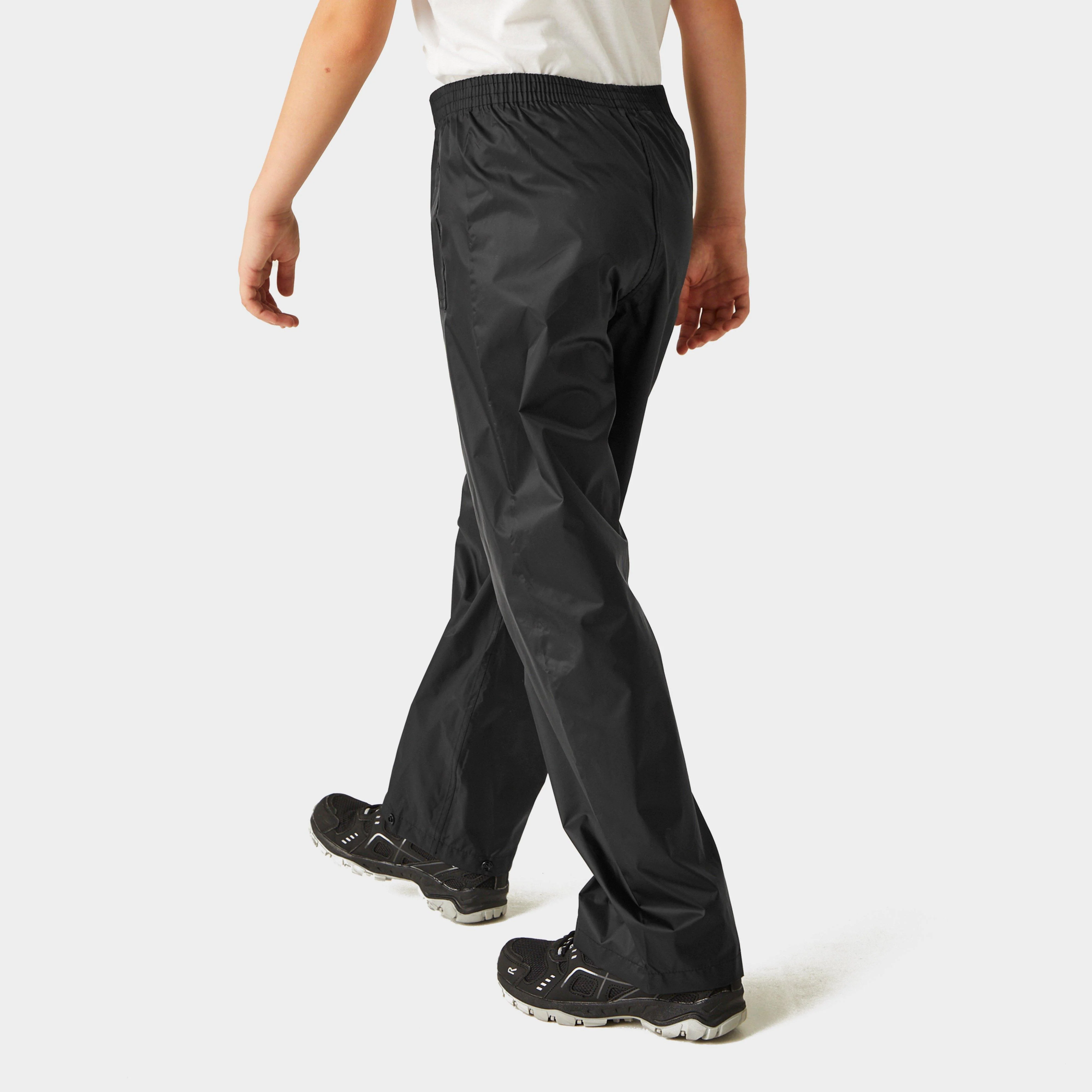 Kids Pack It Waterproof Overtrousers Black - Image 2