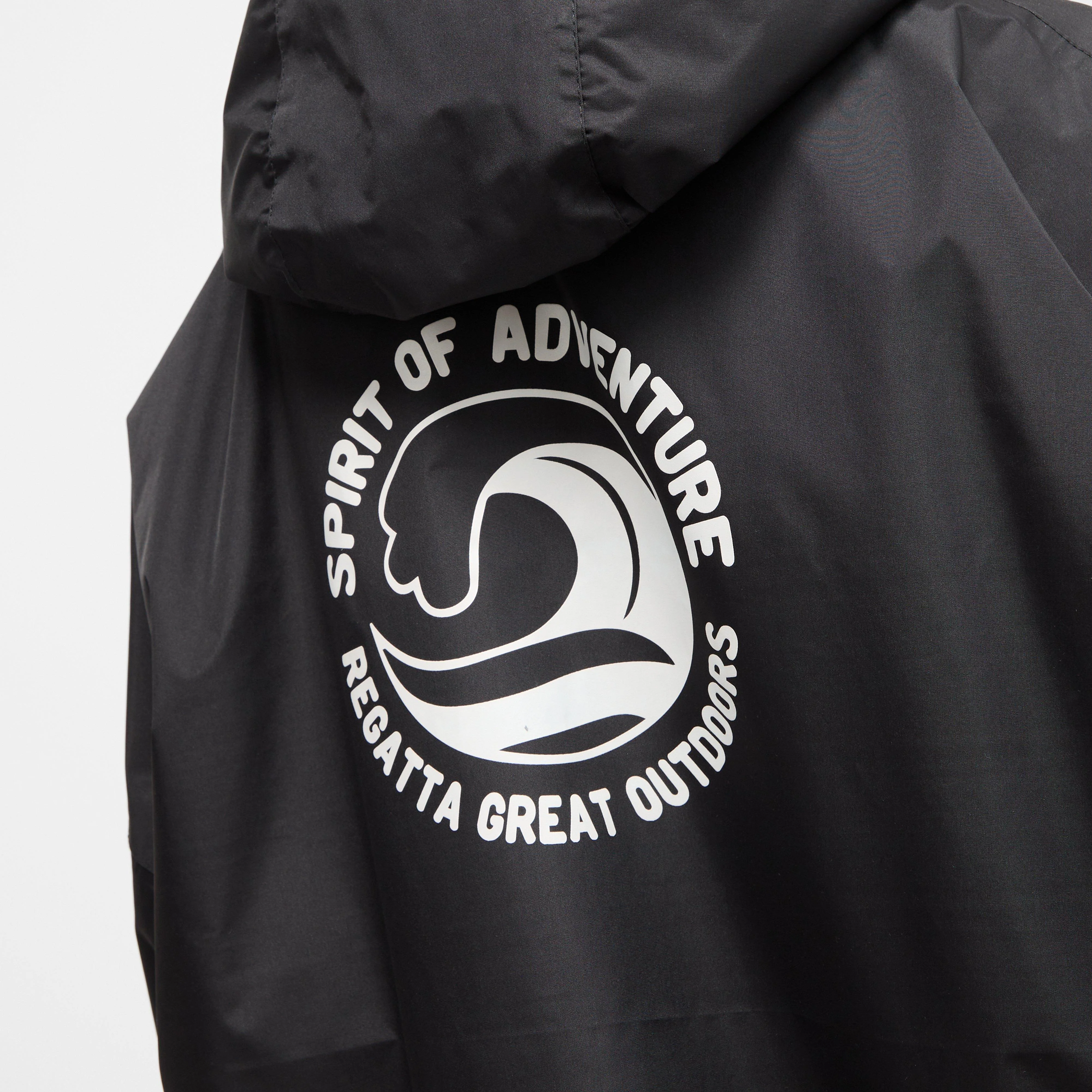 Kids Waterproof Robe Navy - Image 10