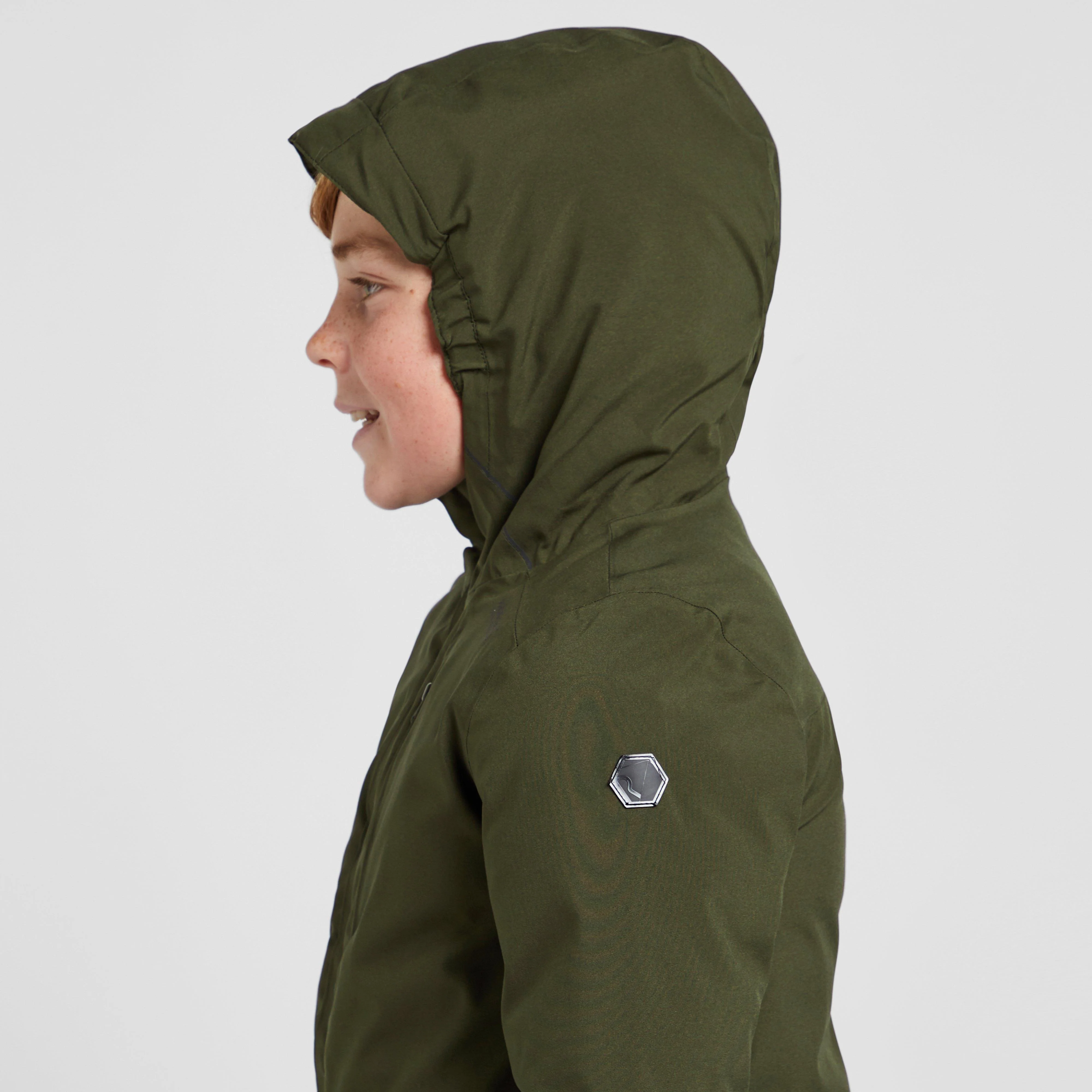 Kids Yewbank Waterproof Parka Khaki - Image 5