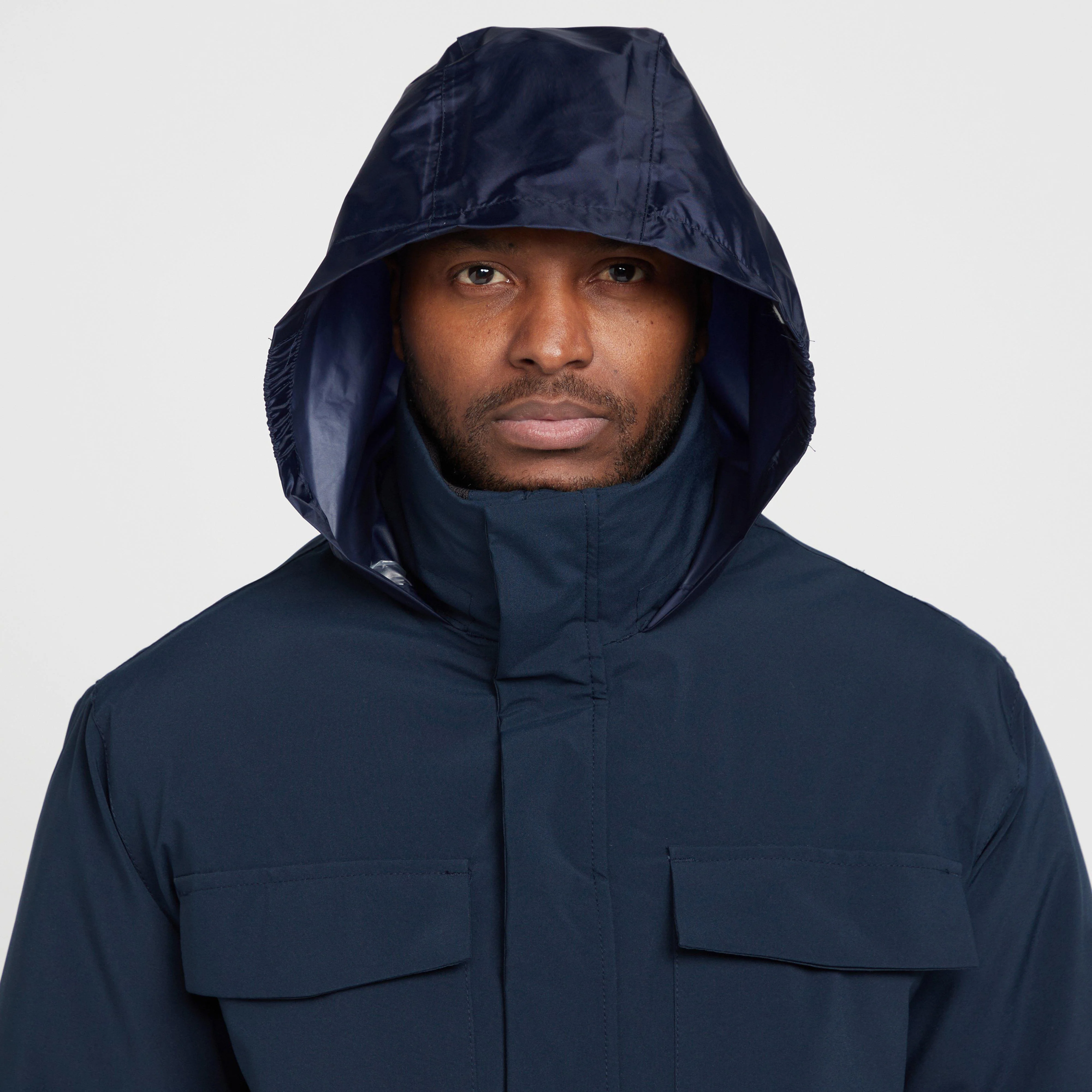 Mens Edin Waterproof Jacket Navy - Image 4