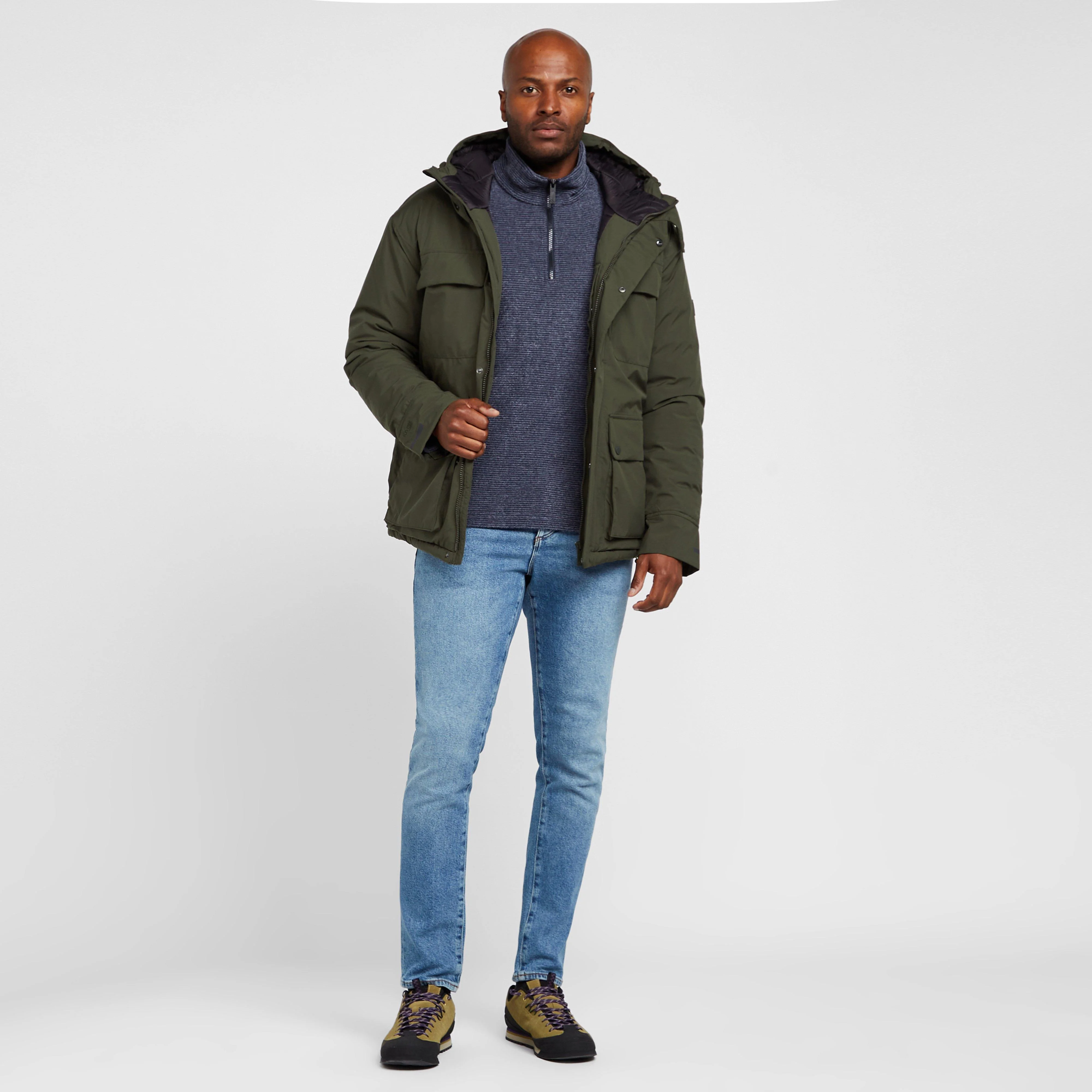 Mens Rayan Waterproof Insulated Jacket Khaki - Image 3