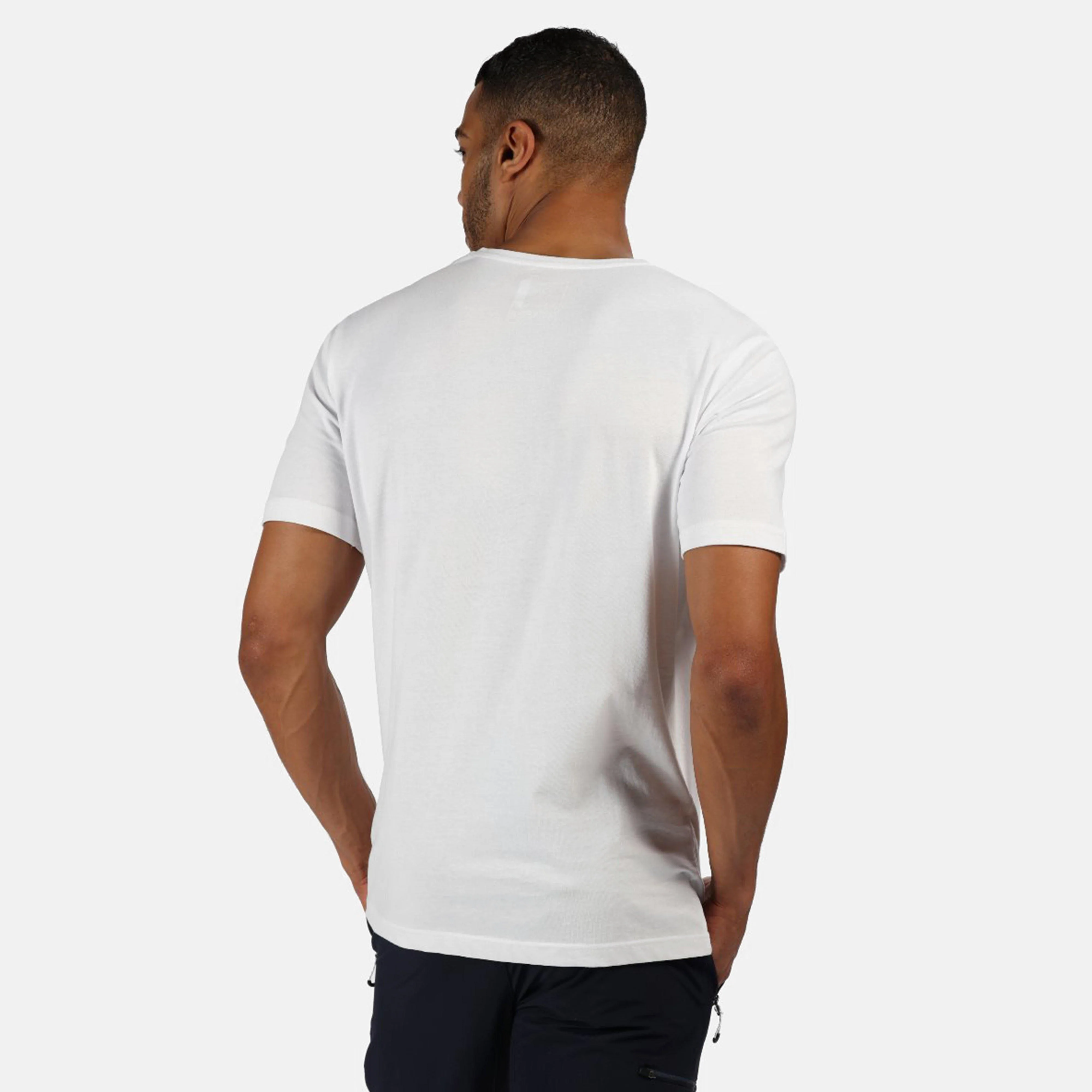 Mens Tait T-Shirt White - Image 6