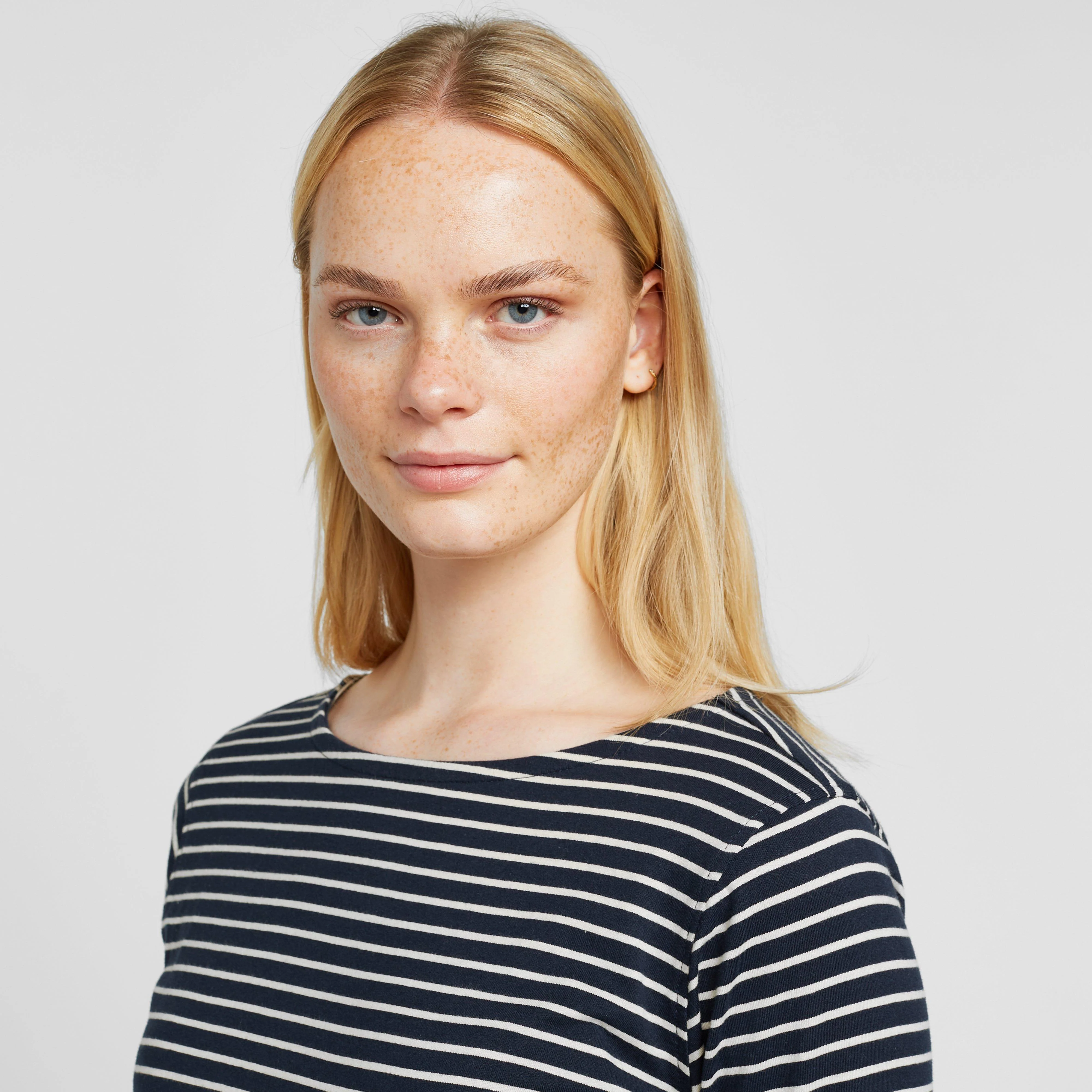 Women's Fernanda Long Sleeve Top Navy White Stripe - Image 4